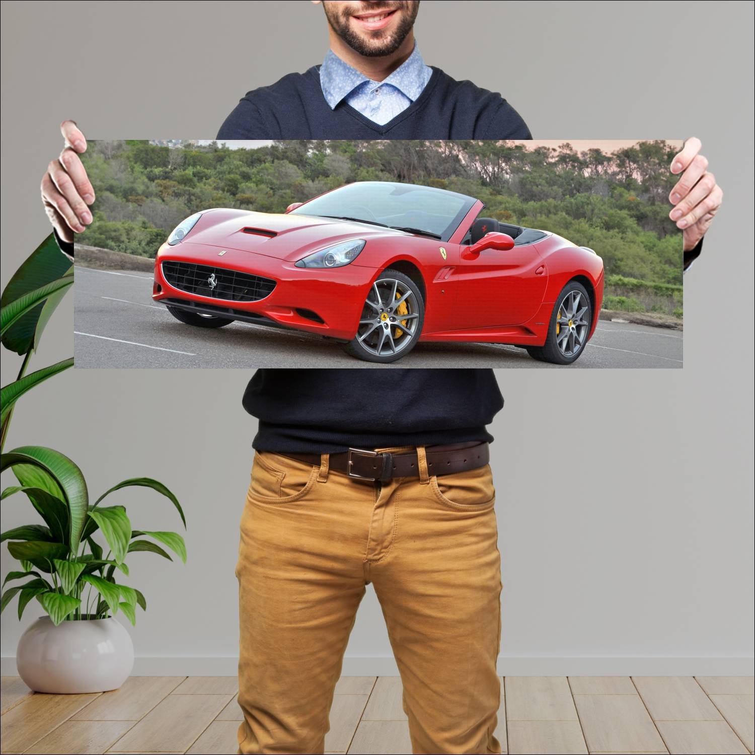 Cuadro grande 30x80cm 2009 ferrari california au 7 428 Ferrari