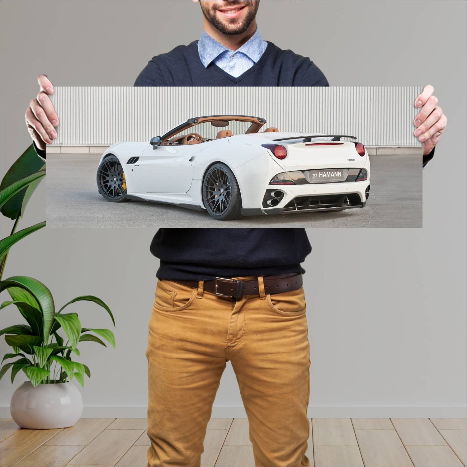 Cuadro grande 30x80cm 2009 ferrari california by h 431 Ferrari