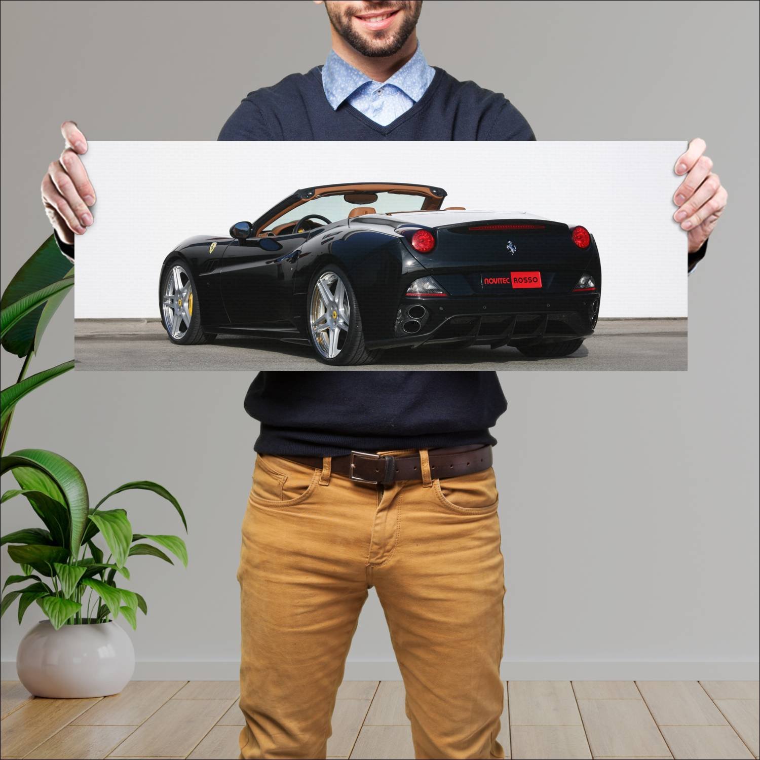 Cuadro grande 30x80cm 2009 ferrari california by n 432 Ferrari