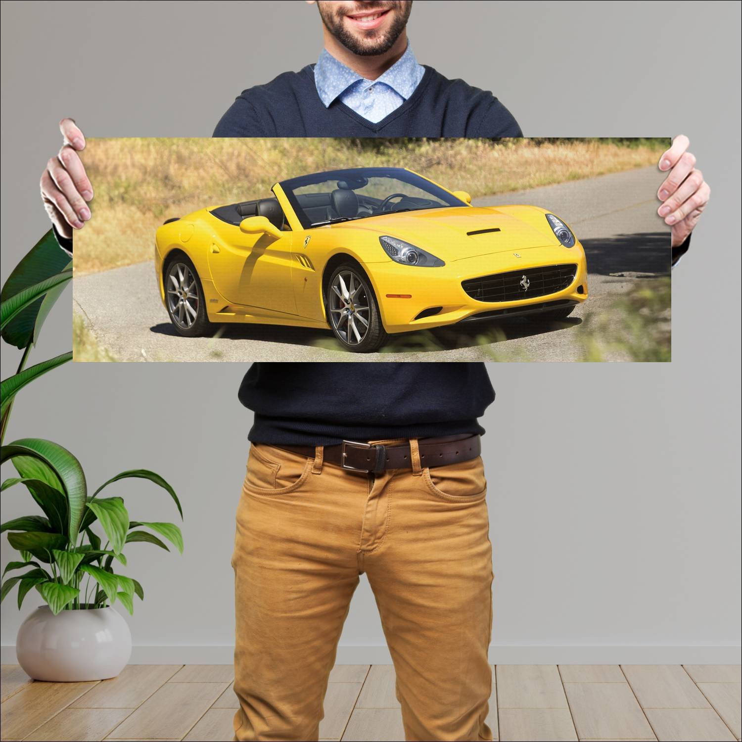 Cuadro grande 30x80cm 2009 ferrari california us 7 434 Ferrari