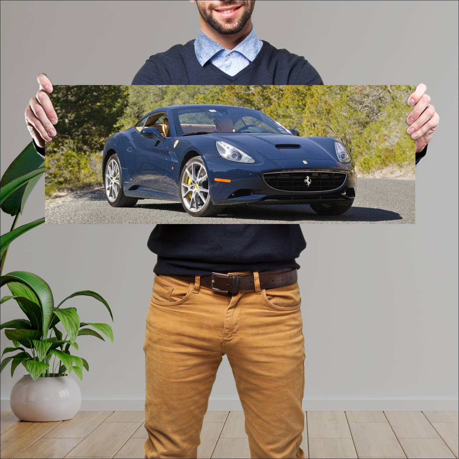 Cuadro grande 30x80cm 2009 ferrari california us 7 435 Ferrari