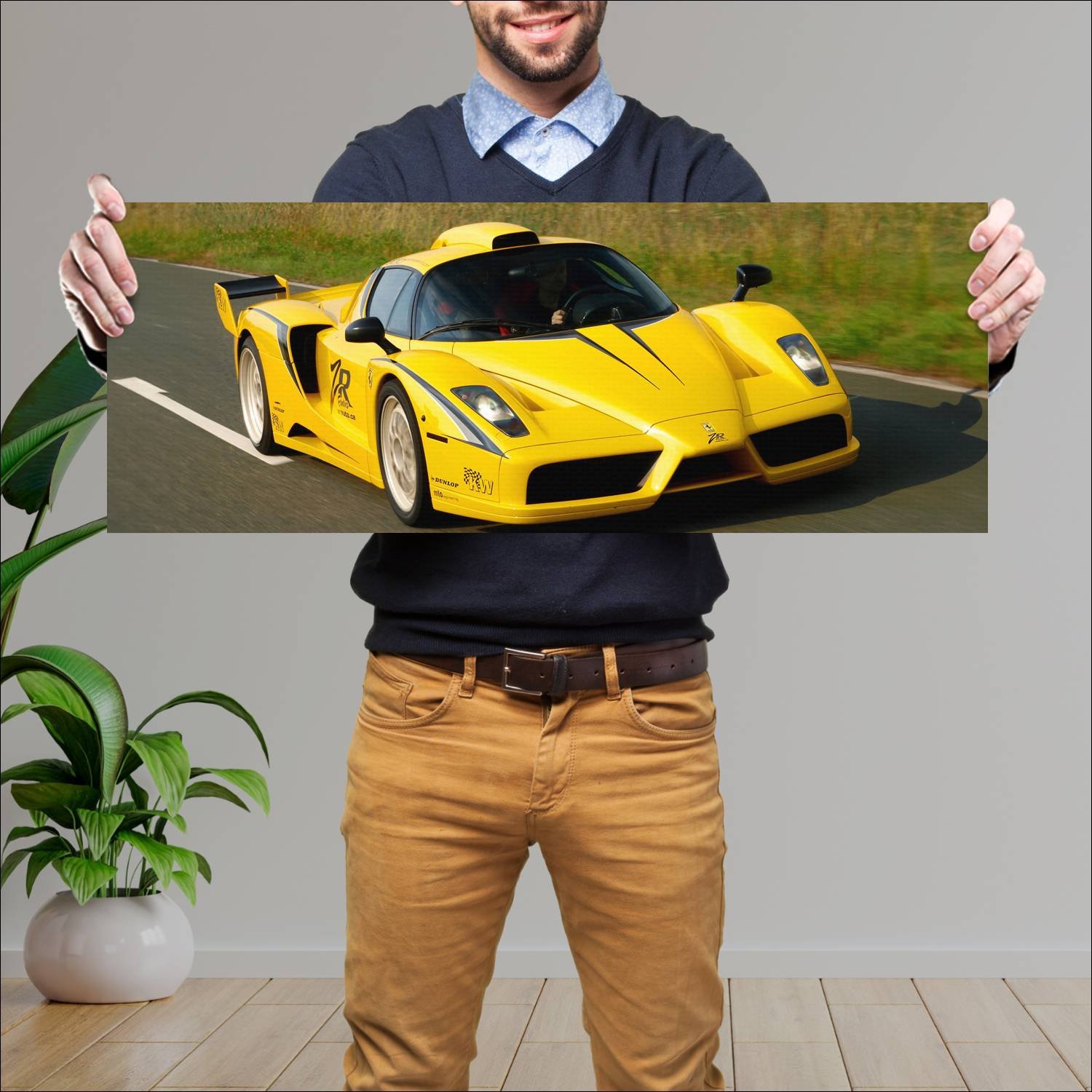 Cuadro grande 30x80cm 2009 ferrari enzo xx evoluti 437 Ferrari