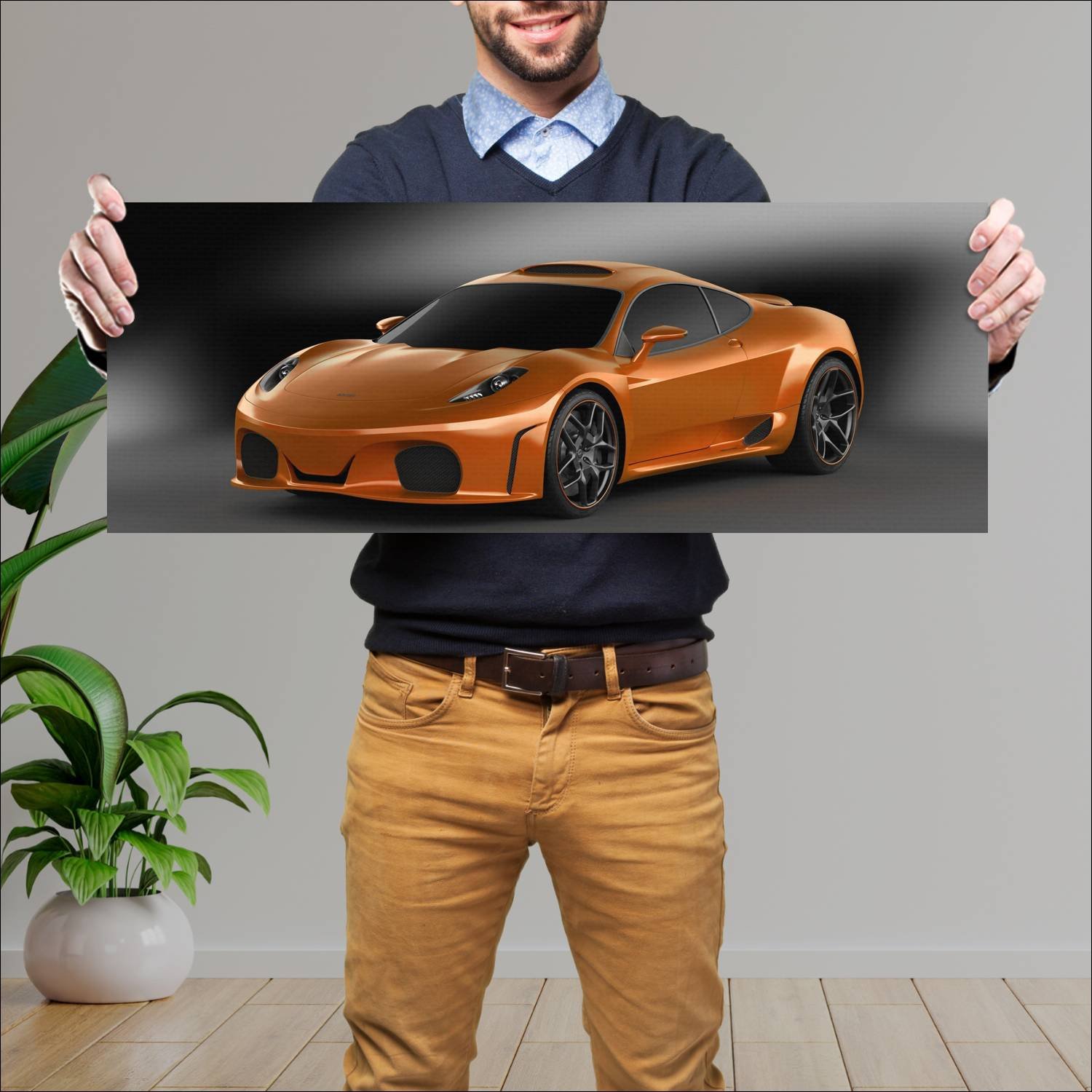 Cuadro grande 30x80cm 2009 ferrari f430 tulesto by 440 Ferrari