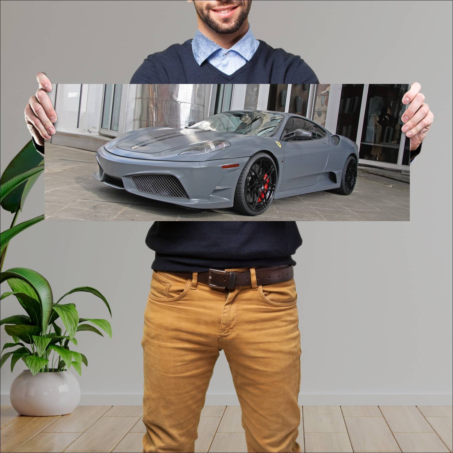 Cuadro grande 30x80cm 2010 ferrari 430 scuderia st 445 Ferrari