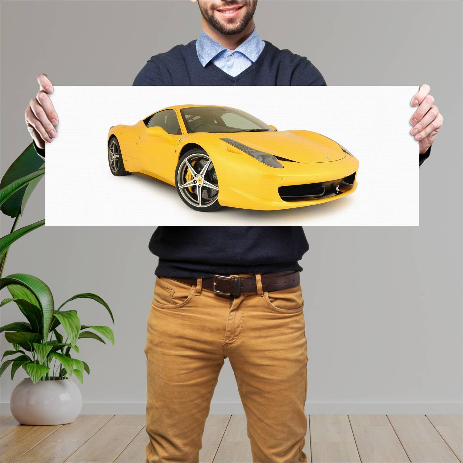 Cuadro grande 30x80cm 2010 ferrari 458 italia uk 7 449 Ferrari