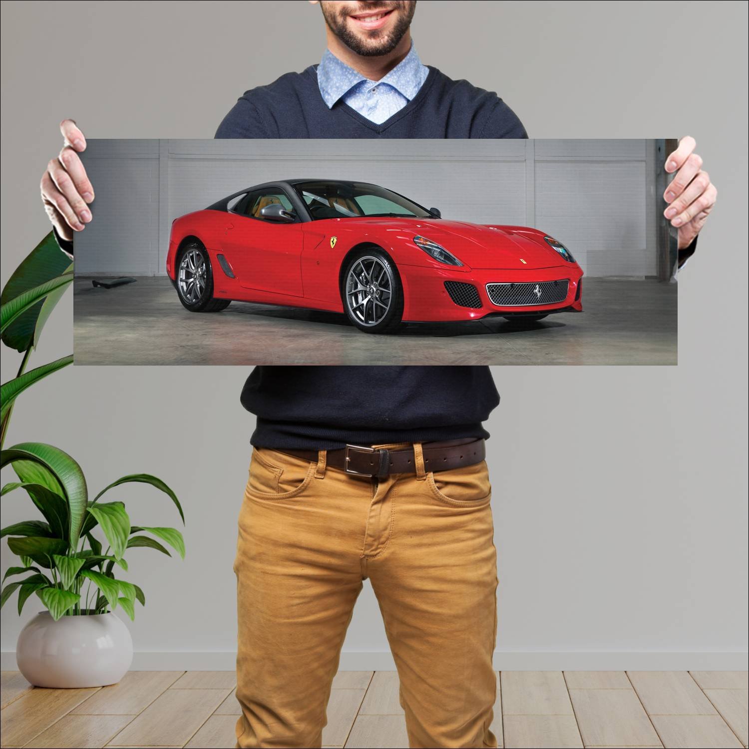 Cuadro grande 30x80cm 2010 ferrari 599 gto uk Ferrari