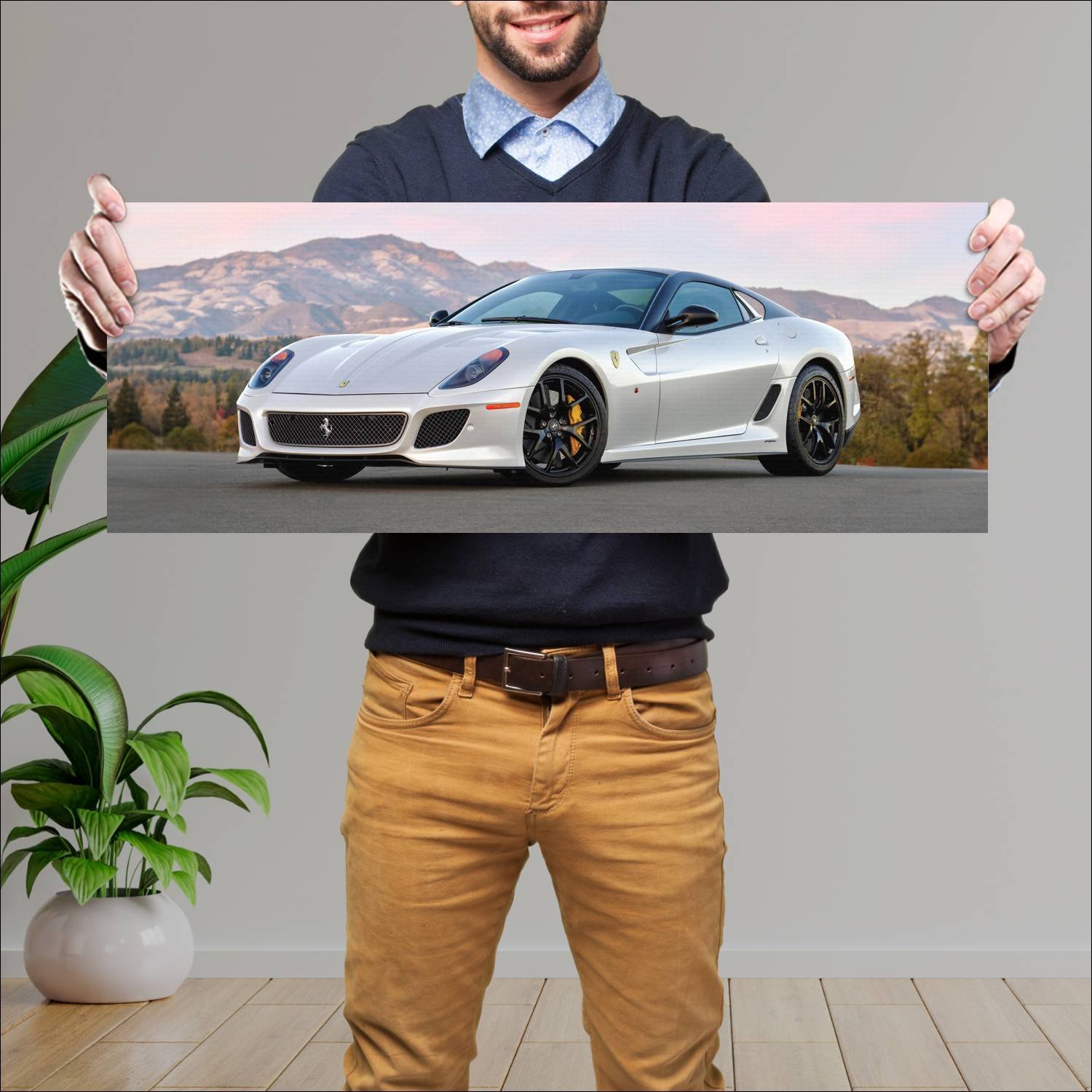 Cuadro grande 30x80cm 2010 ferrari 599 gto us Ferrari