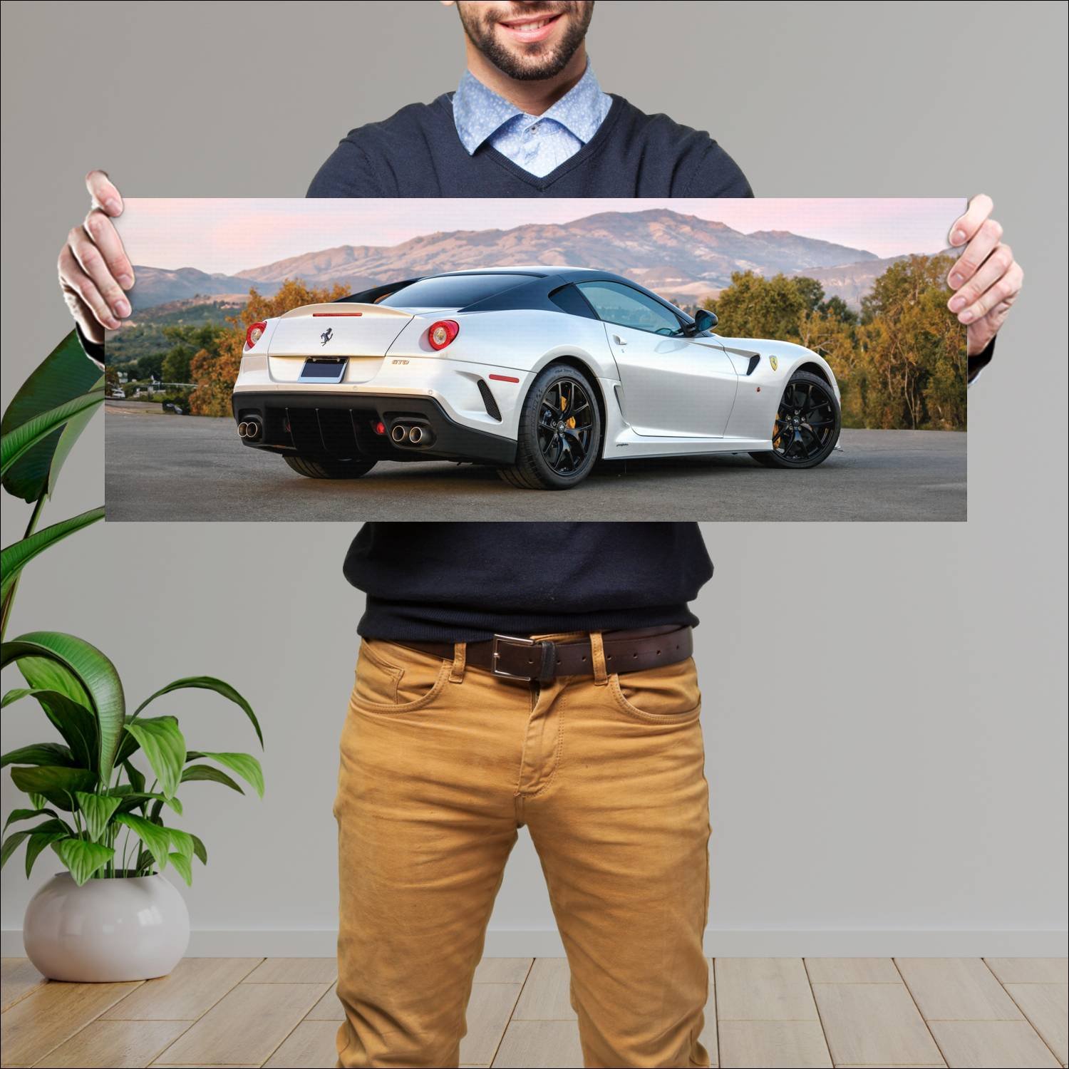 Cuadro grande 30x80cm 2010 ferrari 599 gto us Ferrari