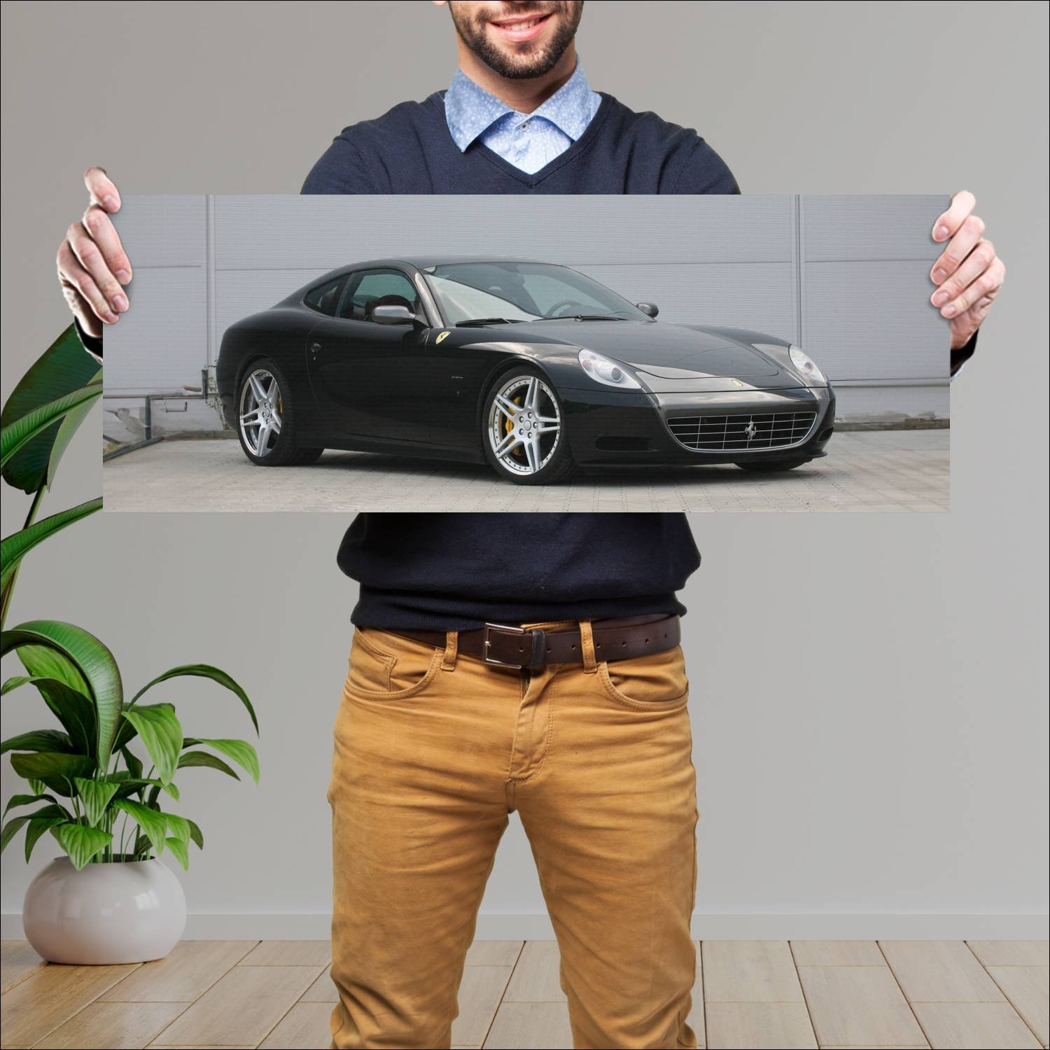 Cuadro grande 30x80cm 2010 ferrari 612 scaglietti 454 Ferrari