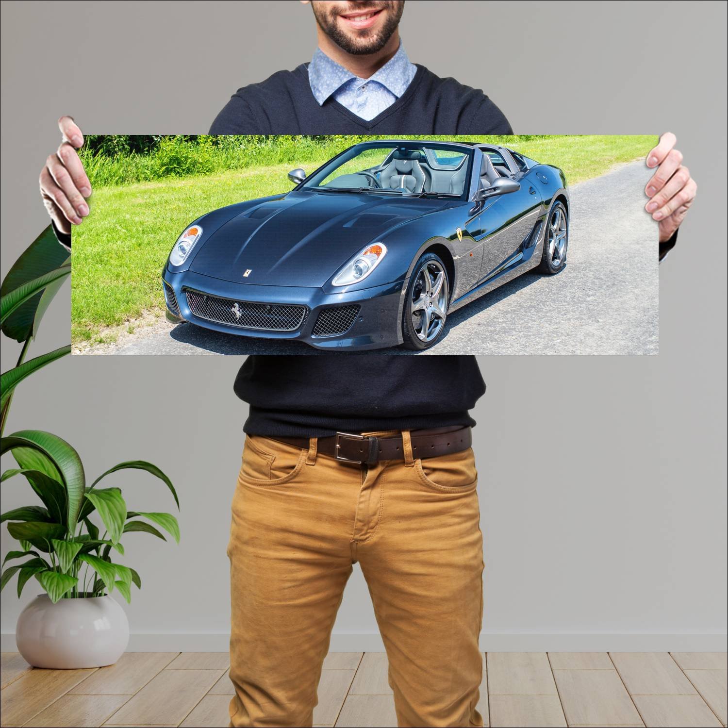 Cuadro grande 30x80cm 2010 ferrari sa aperta uk 10 461 Ferrari