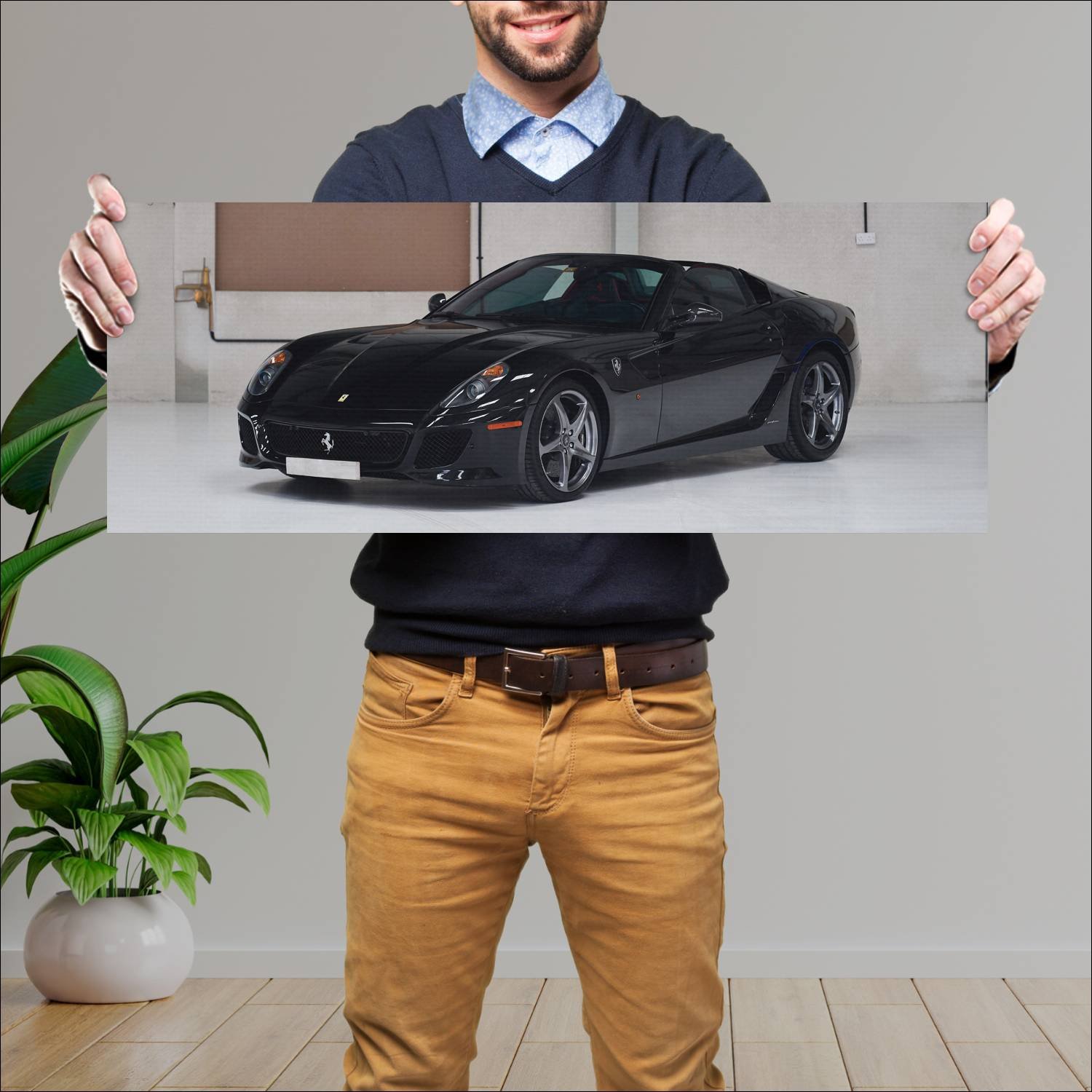 Cuadro grande 30x80cm 2010 ferrari sa aperta us 88 463 Ferrari