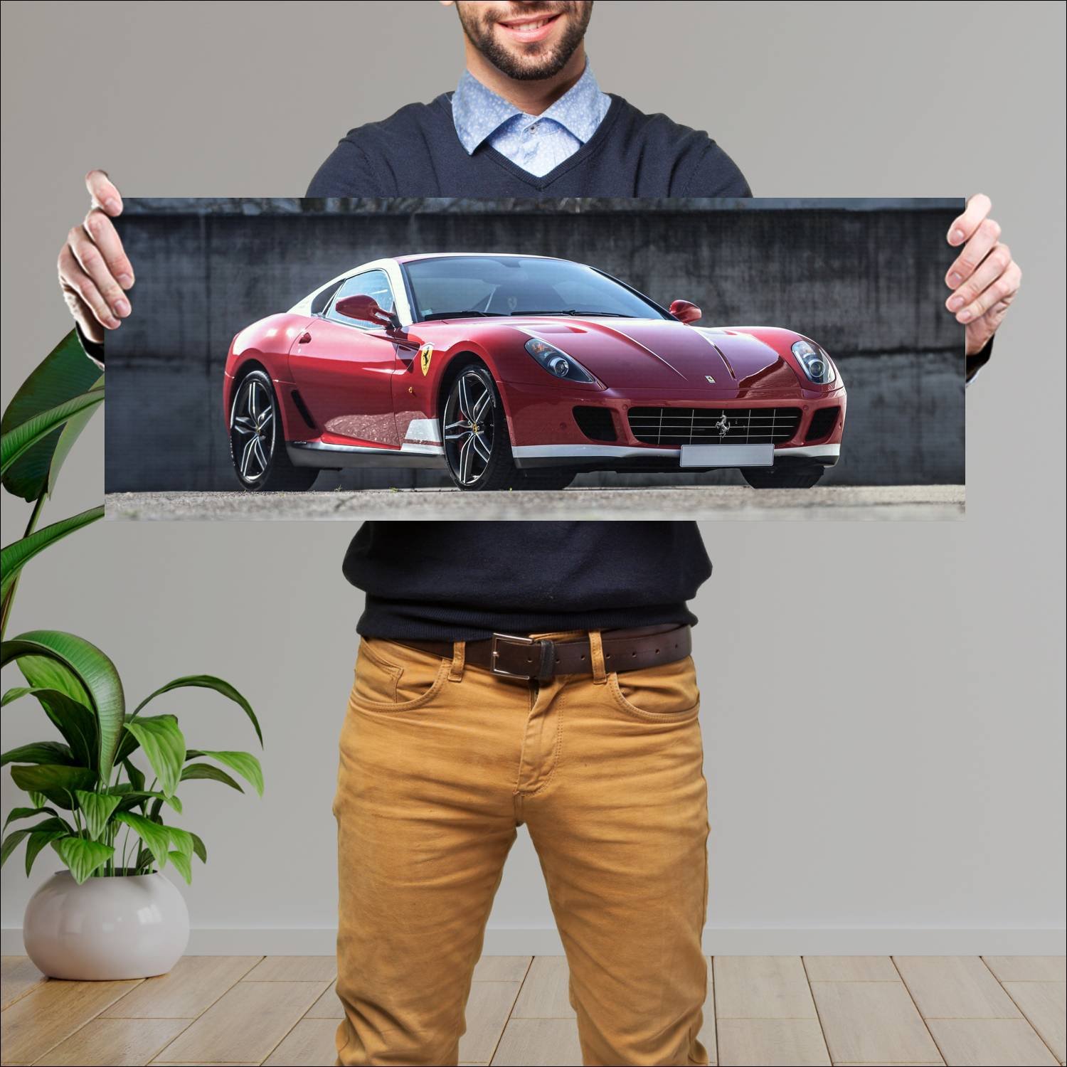 Cuadro grande 30x80cm 2011 ferrari 599 gtb 60f1 71 474 Ferrari