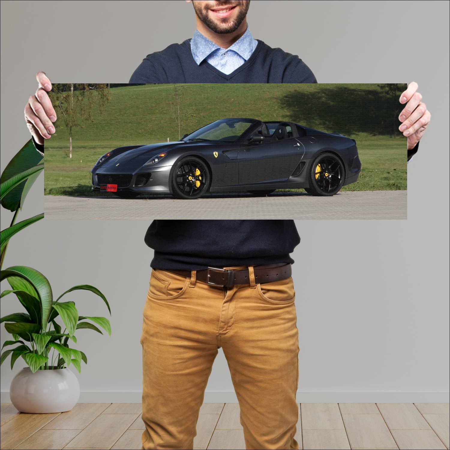 Cuadro grande 30x80cm 2011 ferrari sa aperta by no 481 Ferrari