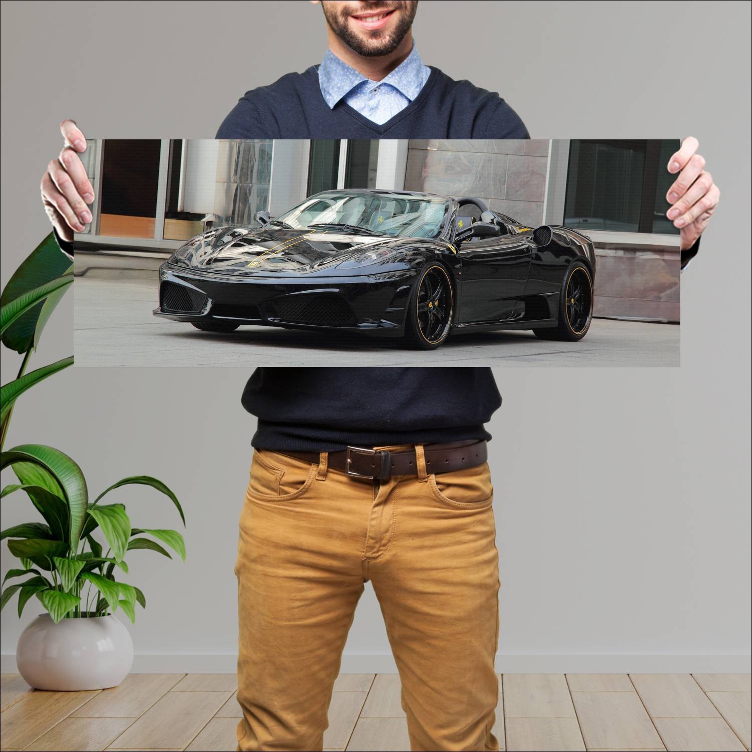 Cuadro grande 30x80cm 2011 ferrari scuderia spider 482 Ferrari