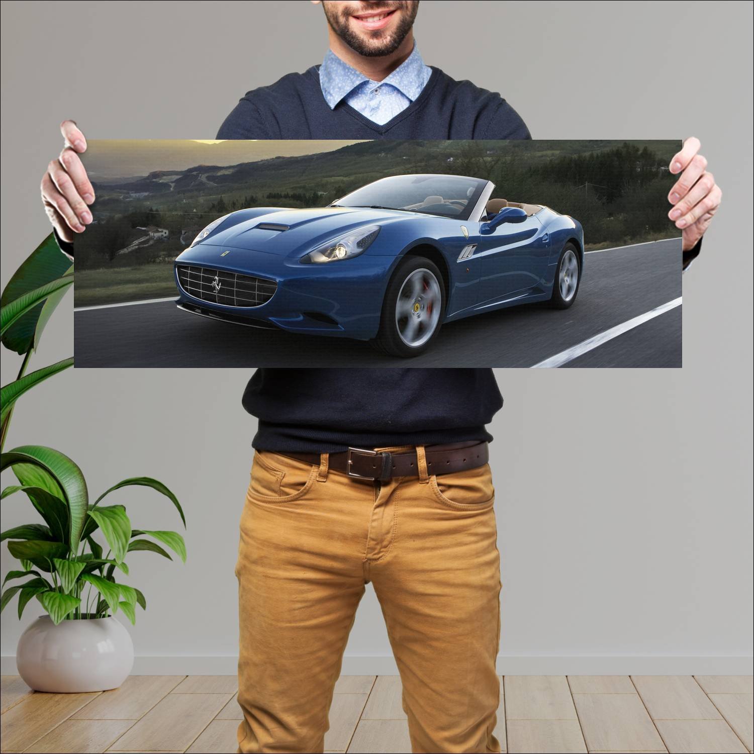 Cuadro grande 30x80cm 2012 ferrari california 30 7 497 Ferrari