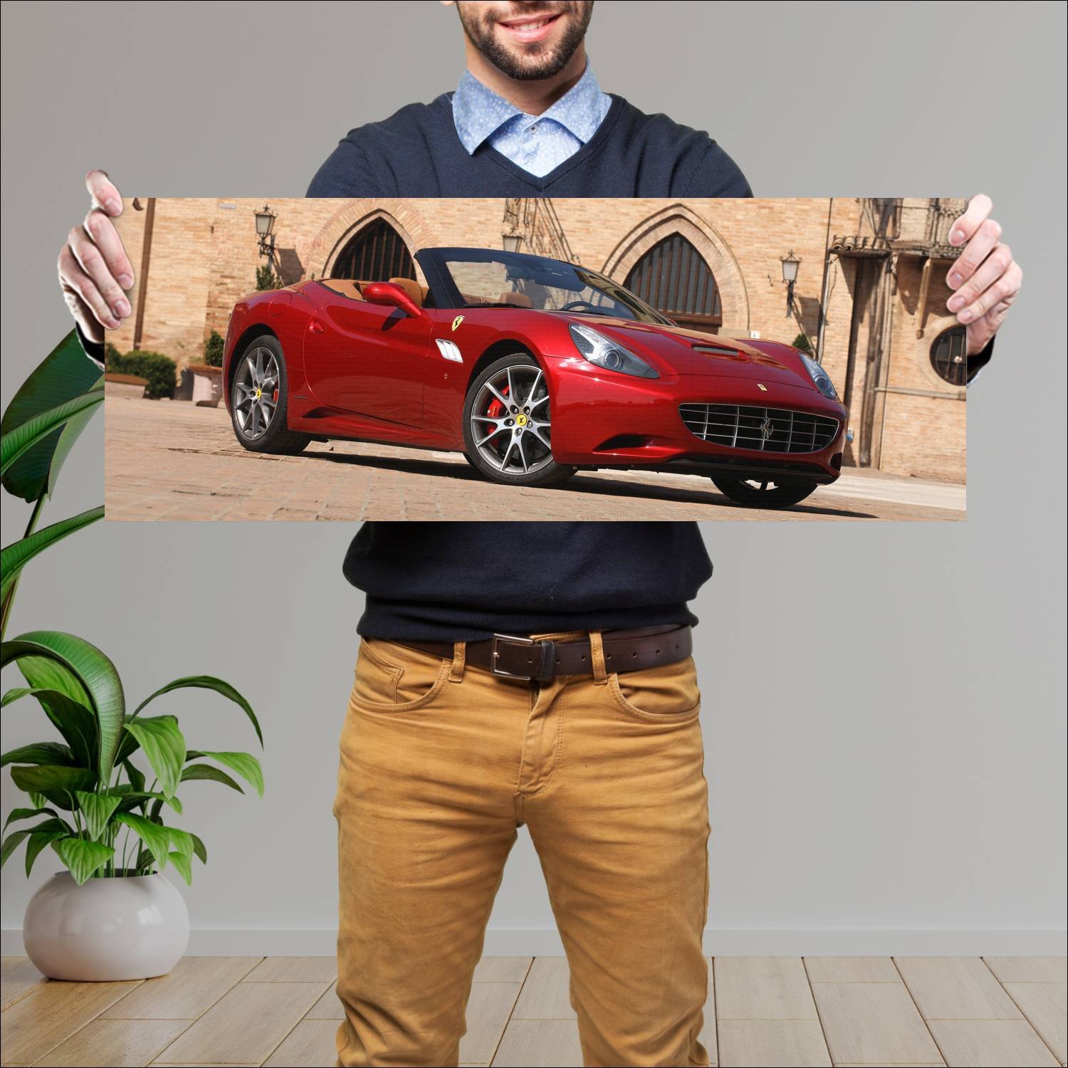 Cuadro grande 30x80cm 2012 ferrari california 30 7 498 Ferrari