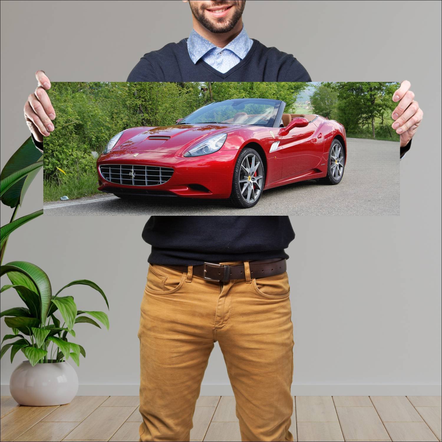 Cuadro grande 30x80cm 2012 ferrari california 30 7 499 Ferrari