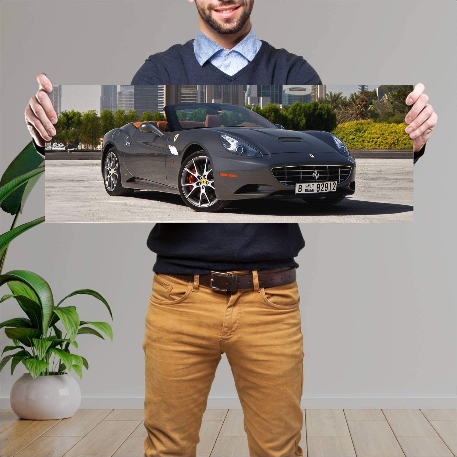 Cuadro grande 30x80cm 2012 ferrari california 30 u 500 Ferrari