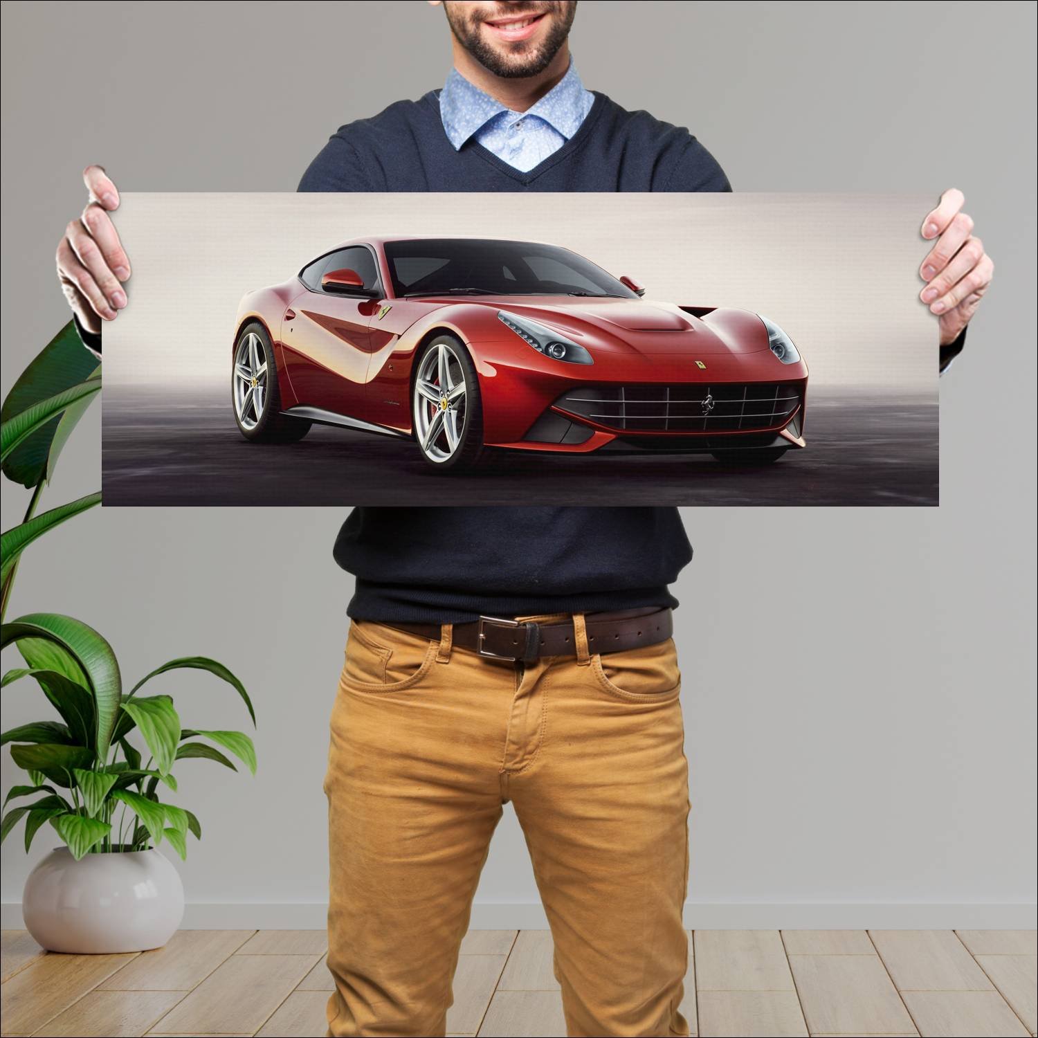 Cuadro grande 30x80cm 2012 ferrari f12berlinetta 7 502 Ferrari