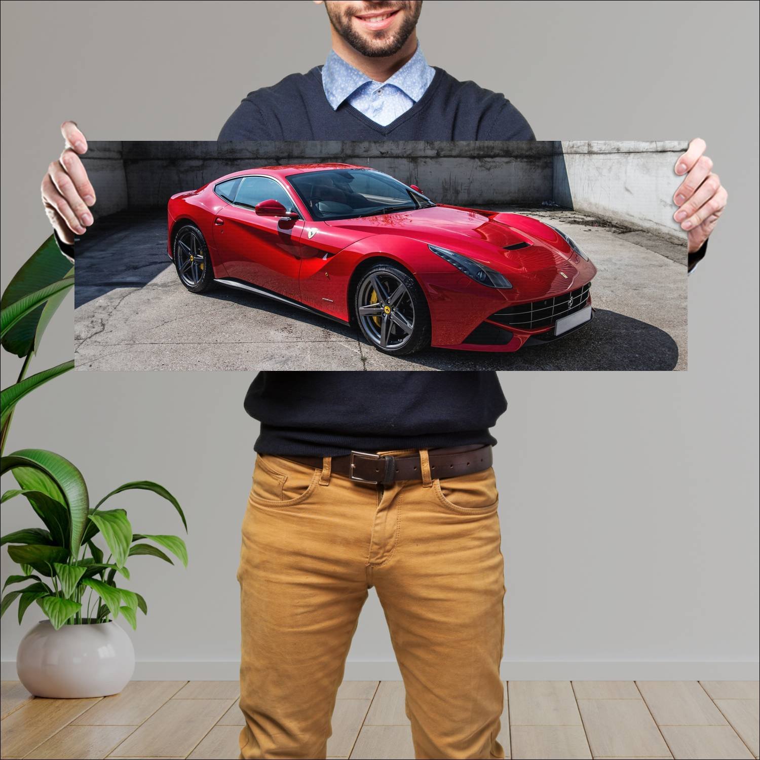 Cuadro grande 30x80cm 2012 ferrari f12berlinetta u 505 Ferrari