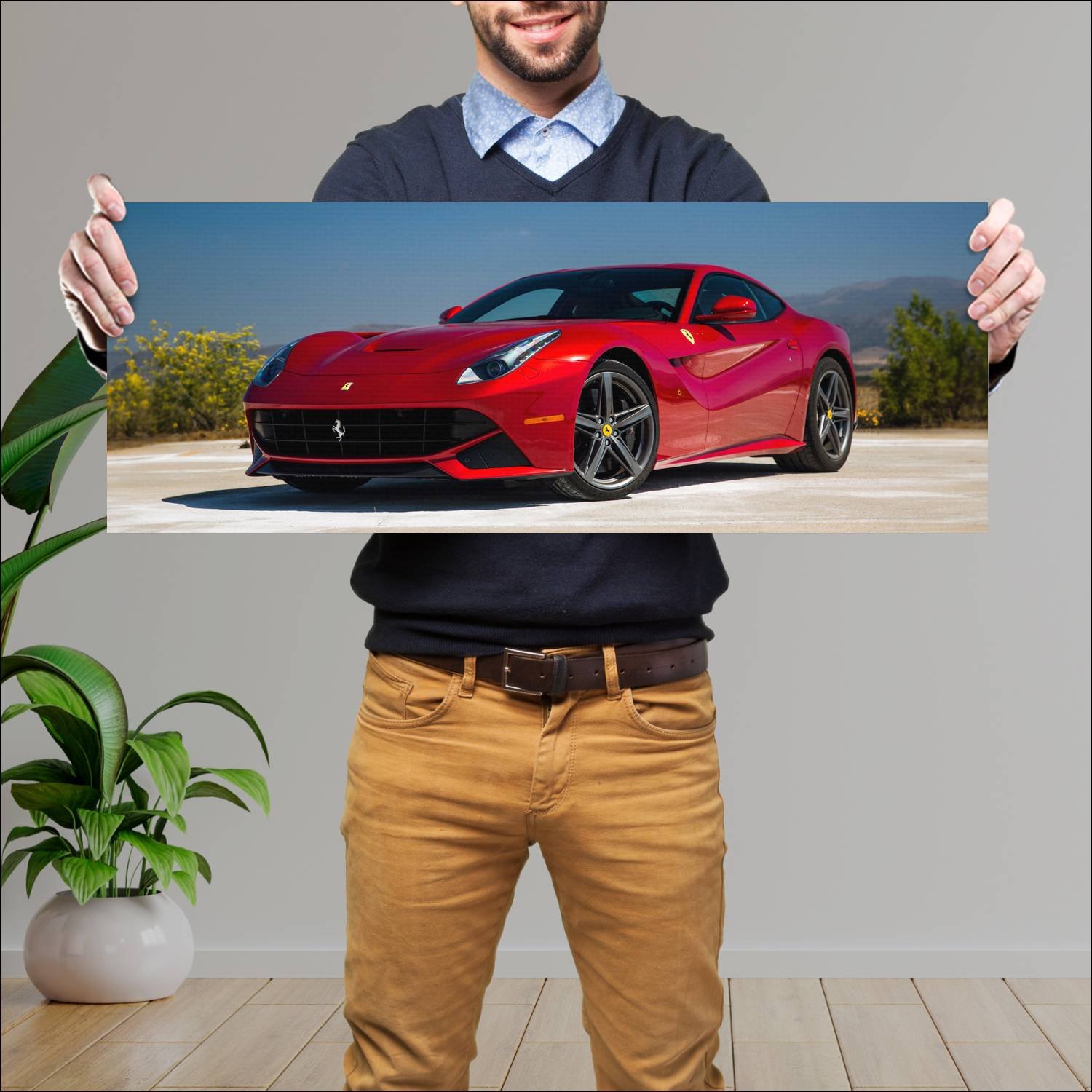 Cuadro grande 30x80cm 2012 ferrari f12berlinetta u 507 Ferrari