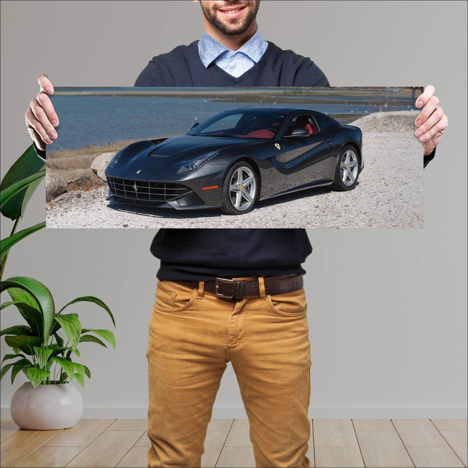 Cuadro grande 30x80cm 2012 ferrari f12berlinetta u 508 Ferrari