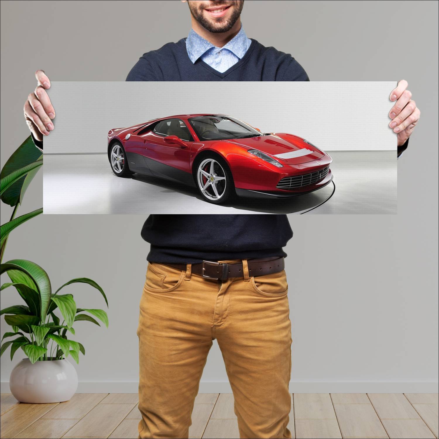 Cuadro grande 30x80cm 2012 ferrari sp12 ec uk Ferrari