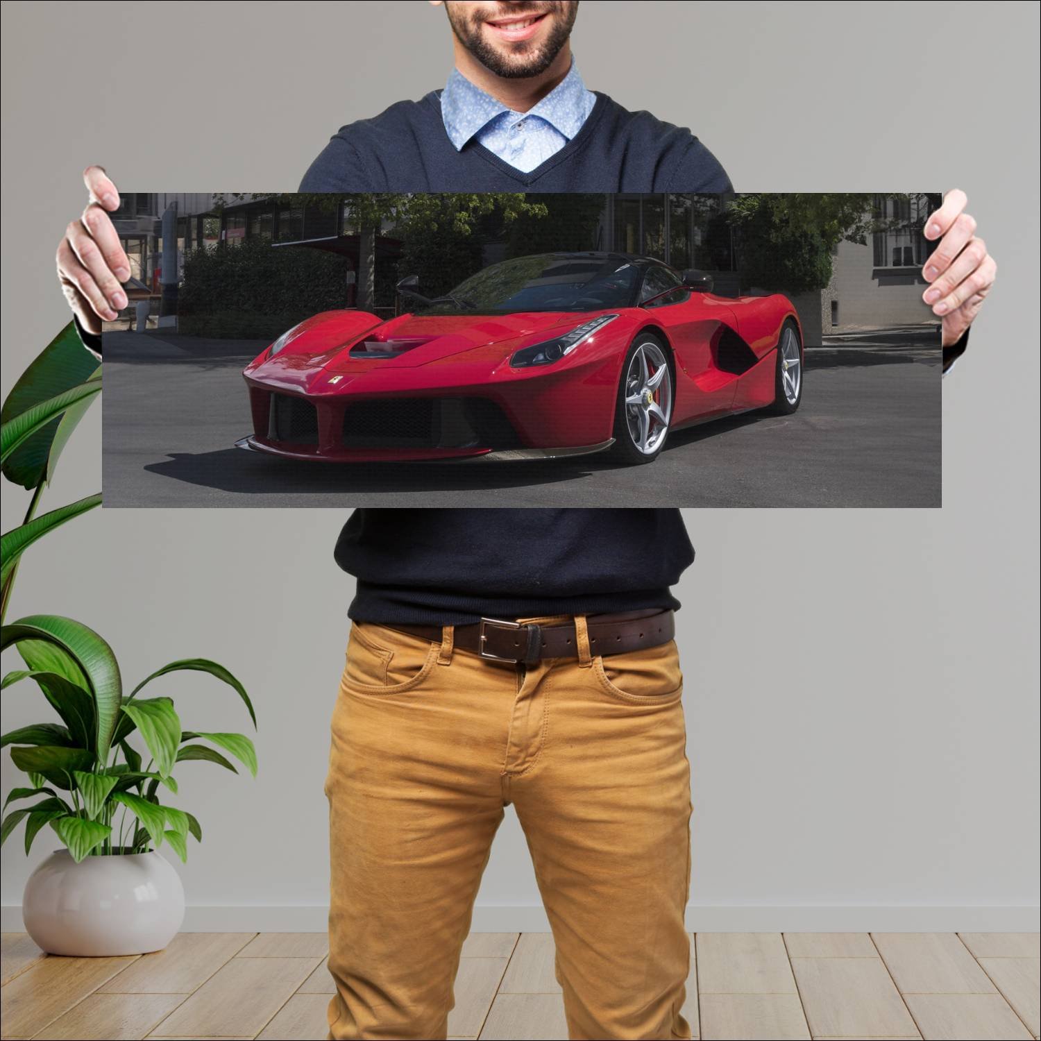 Cuadro grande 30x80cm 2012 laferrari prototype 738 516 Ferrari