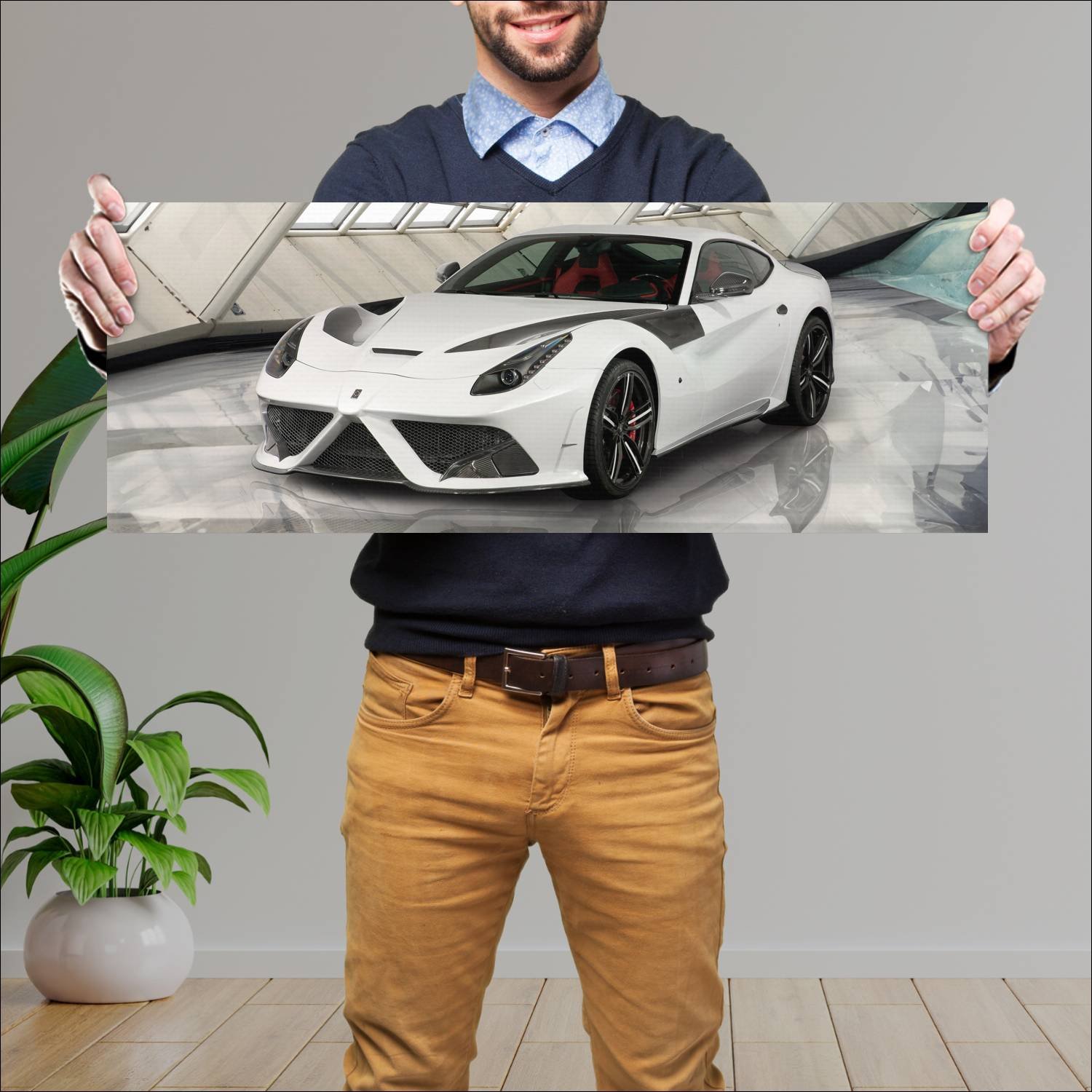 Cuadro grande 30x80cm 2013 mansory f12 stallone 13 533 Ferrari