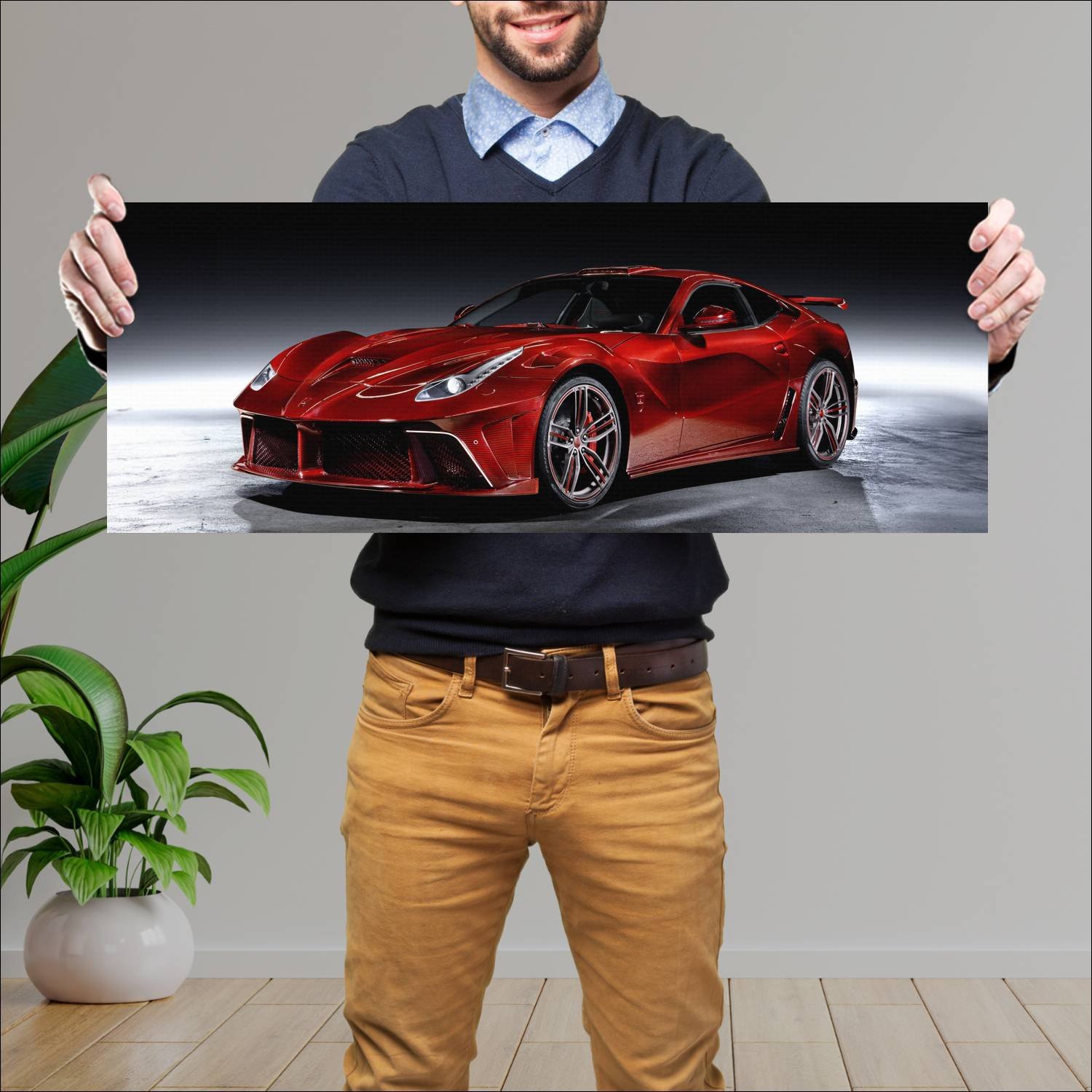 Cuadro grande 30x80cm 2013 mansory la revoluzione 534 Ferrari