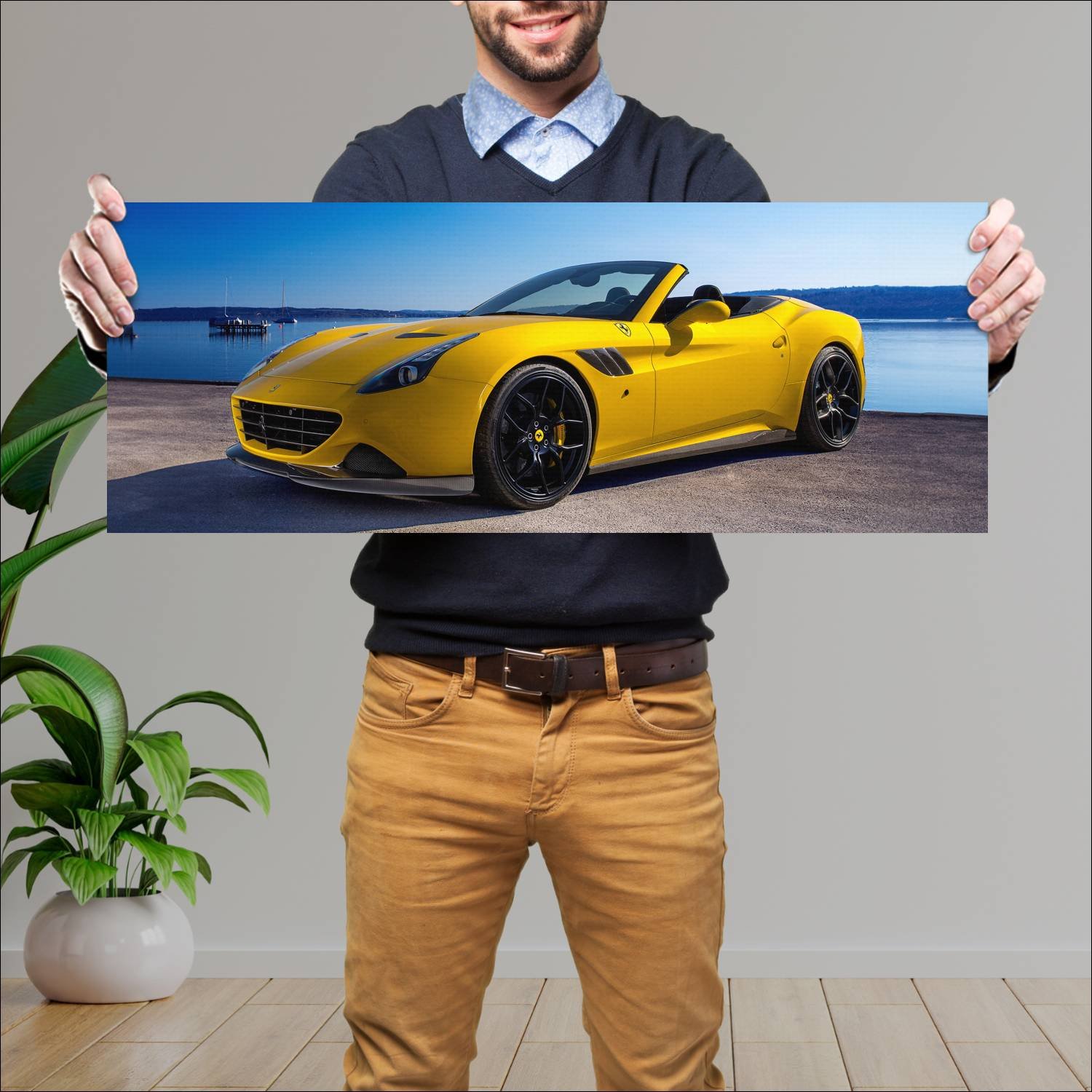 Cuadro grande 30x80cm 2015 ferrari california t by 570 Ferrari