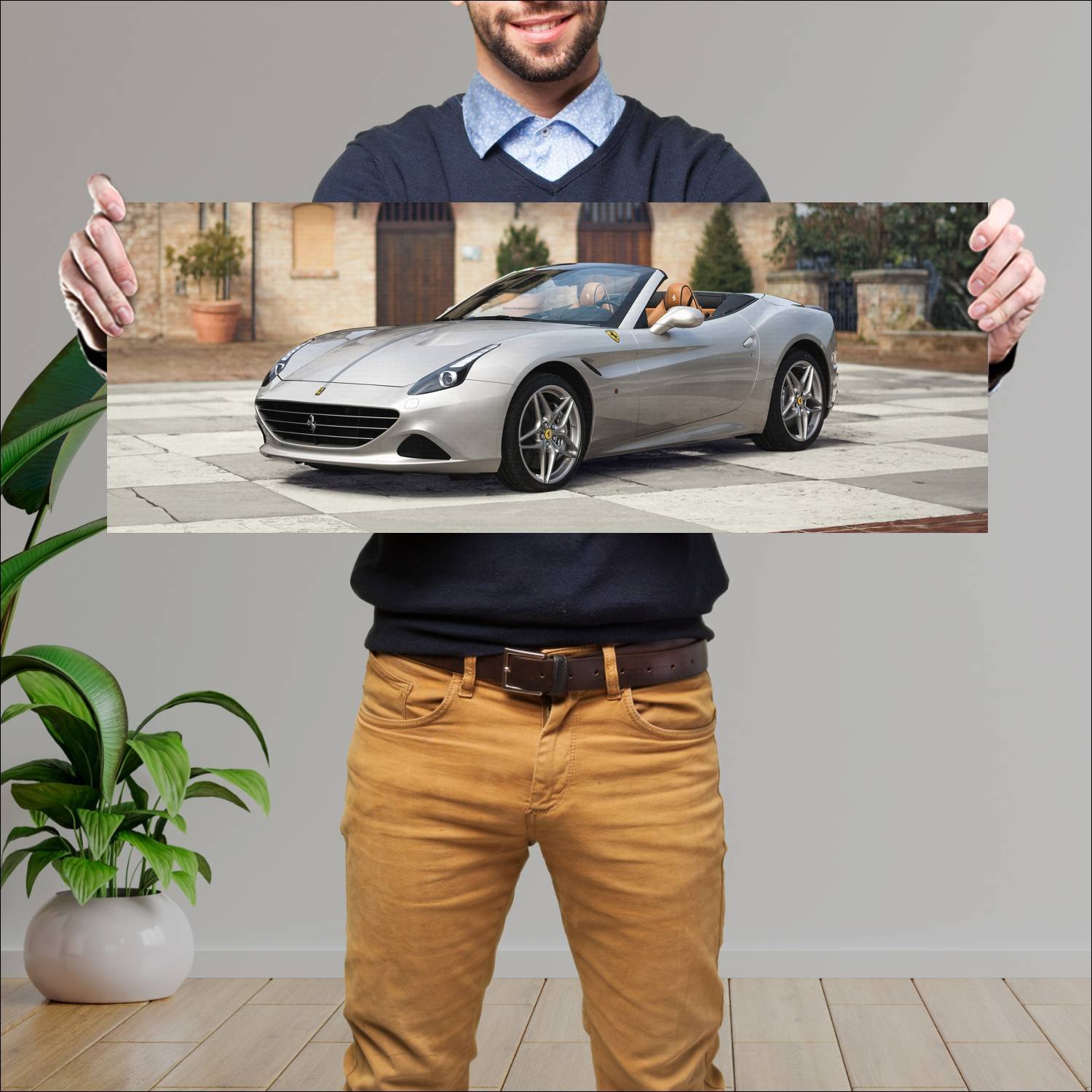 Cuadro grande 30x80cm 2015 ferrari california t ta 573 Ferrari