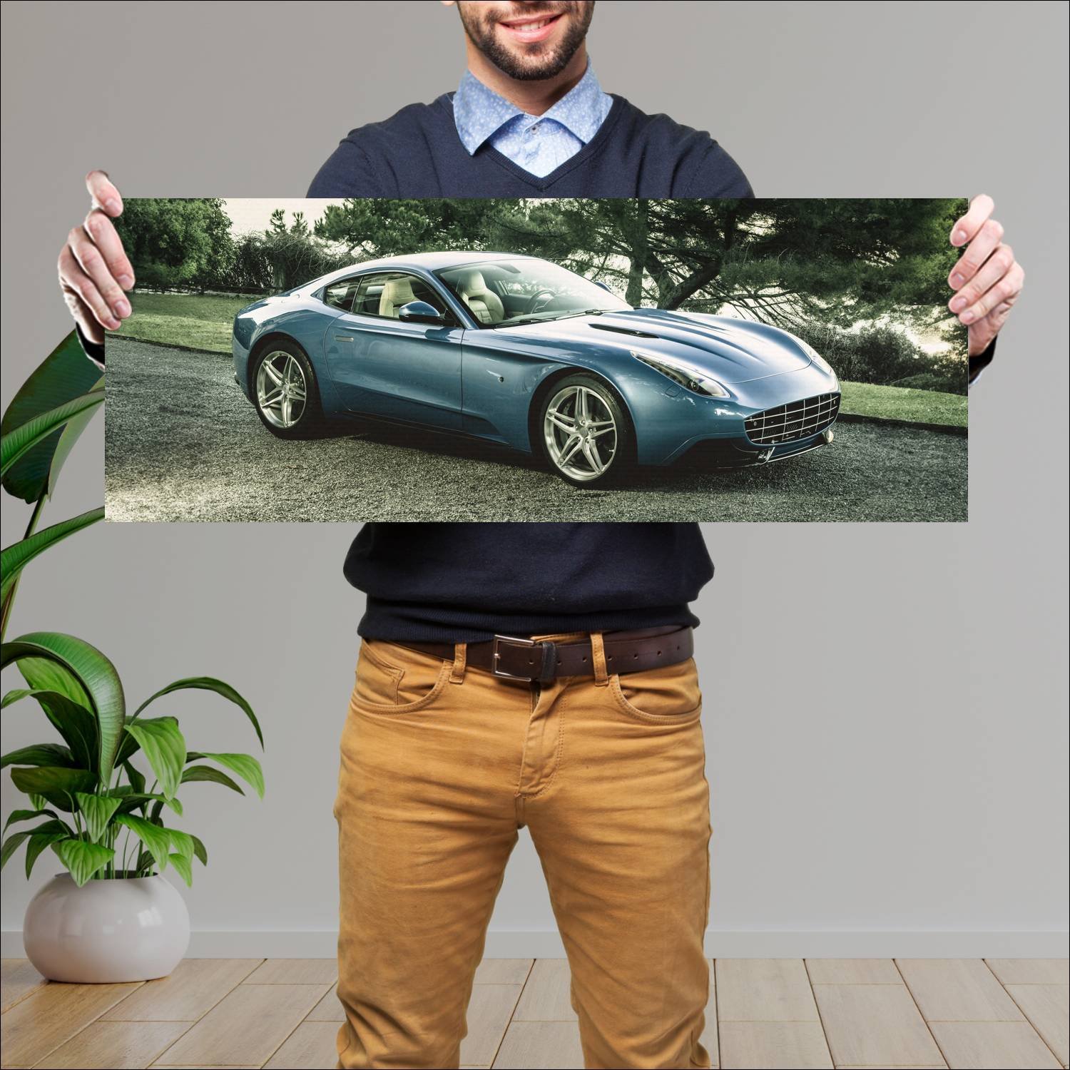 Cuadro grande 30x80cm 2015 touring berlinetta luss 584 Ferrari