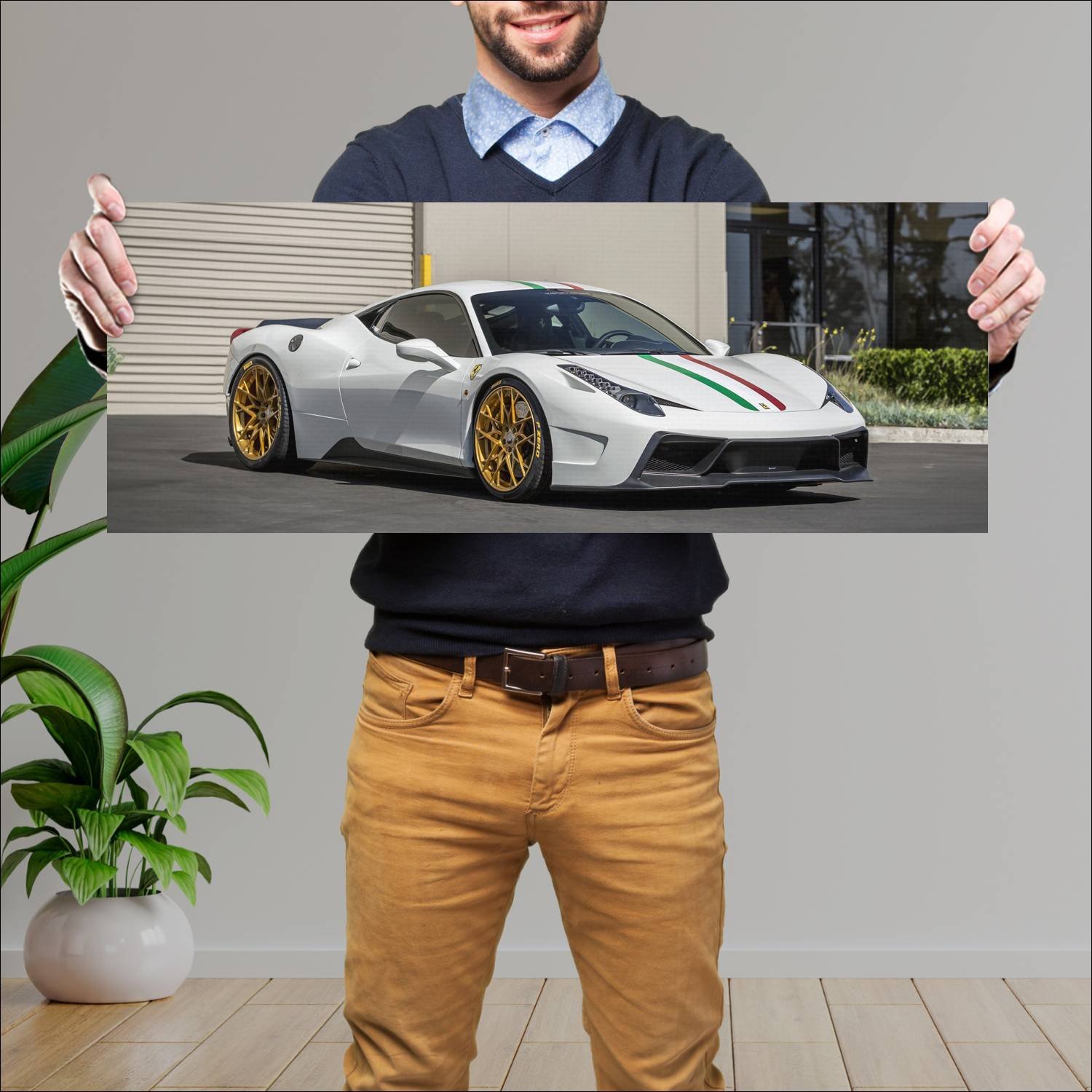 Cuadro grande 30x80cm 2016 ferrari 458 vx by vorst 586 Ferrari