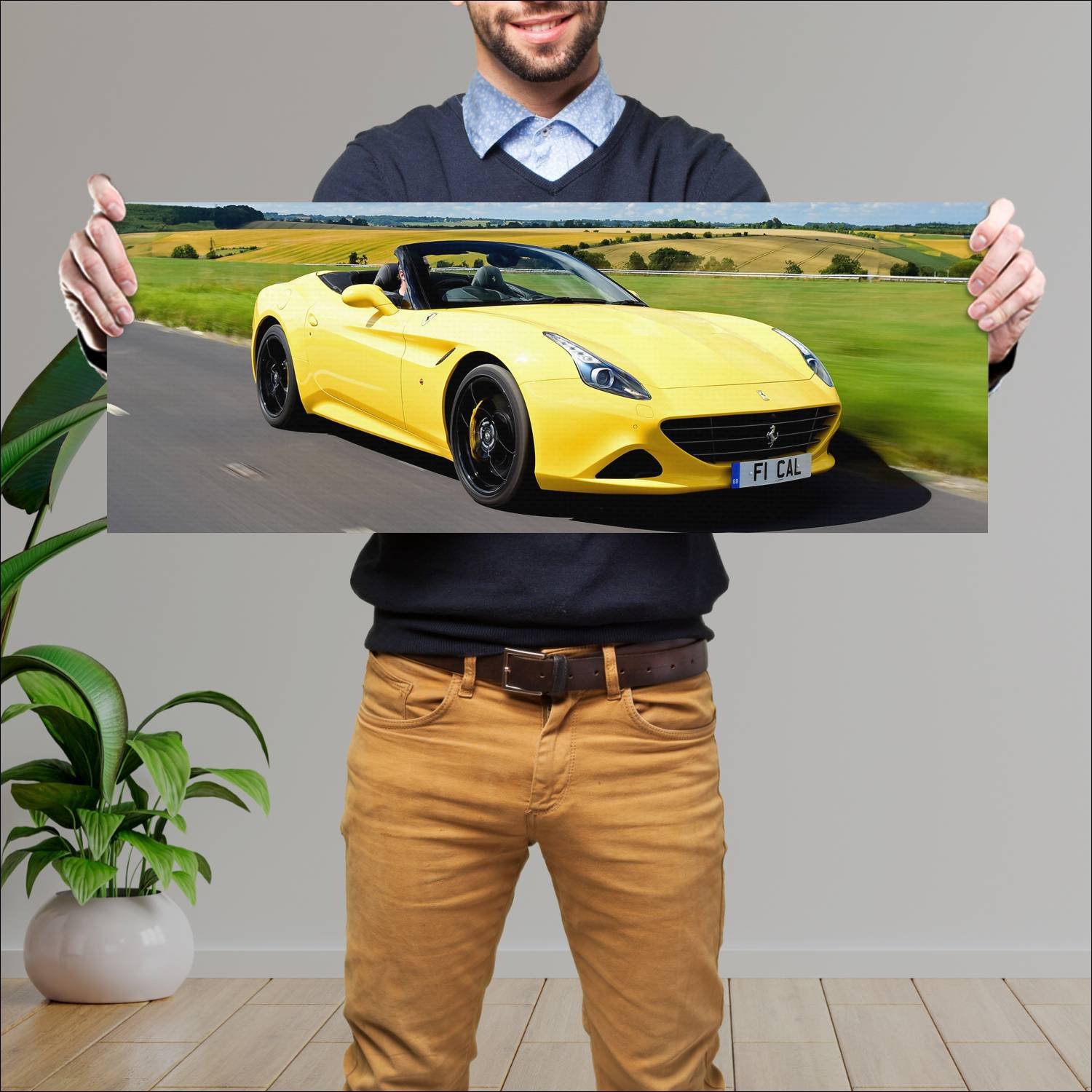 Cuadro grande 30x80cm 2016 ferrari california t hs 597 Ferrari