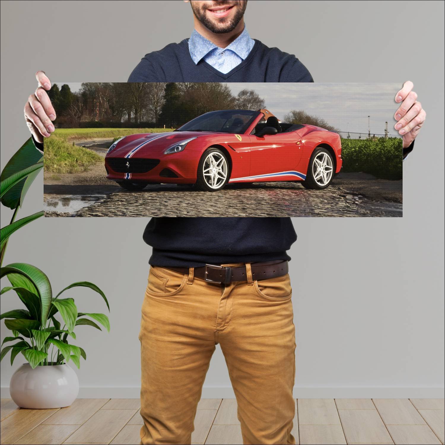 Cuadro grande 30x80cm 2016 ferrari california t ta 598 Ferrari