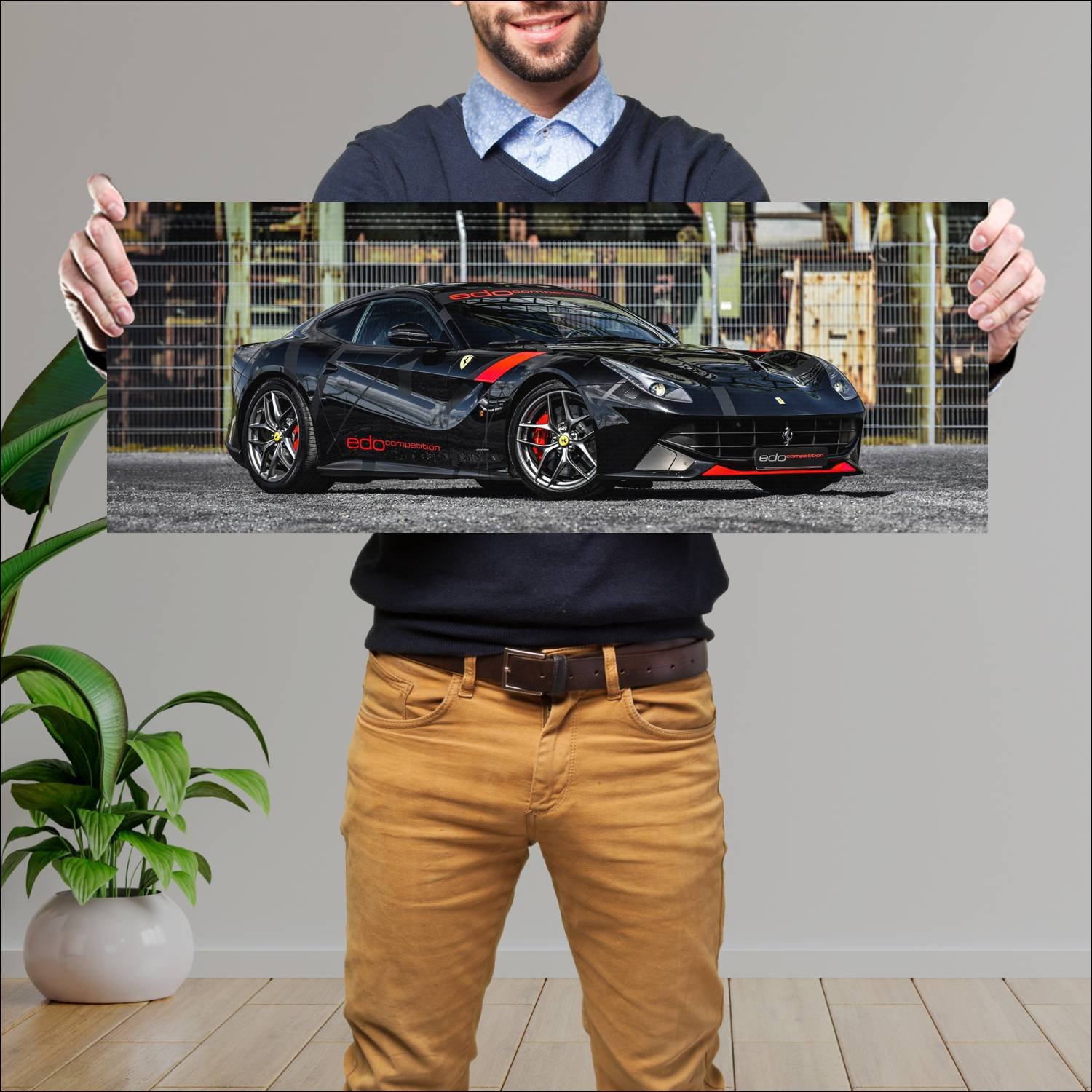Cuadro grande 30x80cm 2016 ferrari f12berlinetta b 599 Ferrari