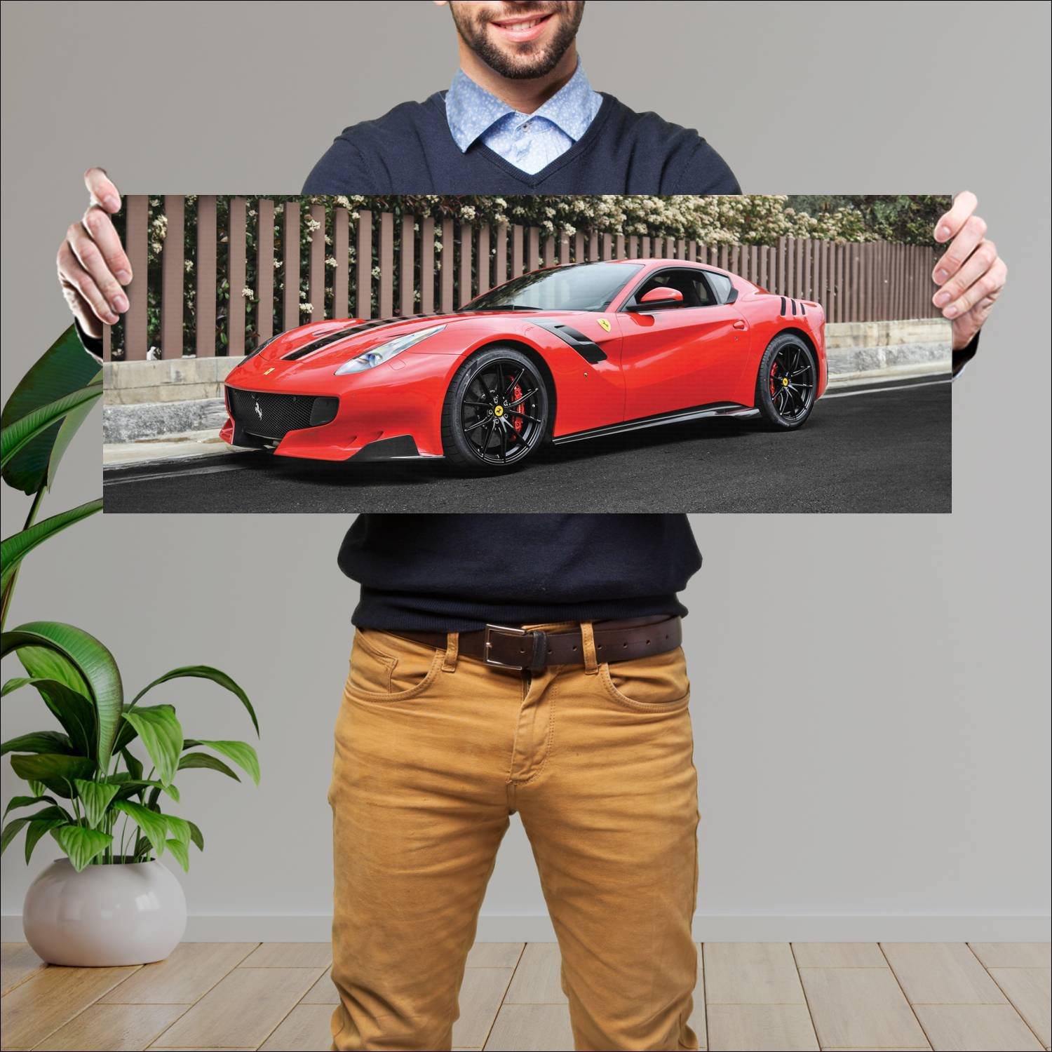 Cuadro grande 30x80cm 2016 ferrari f12tdf tailor m 601 Ferrari