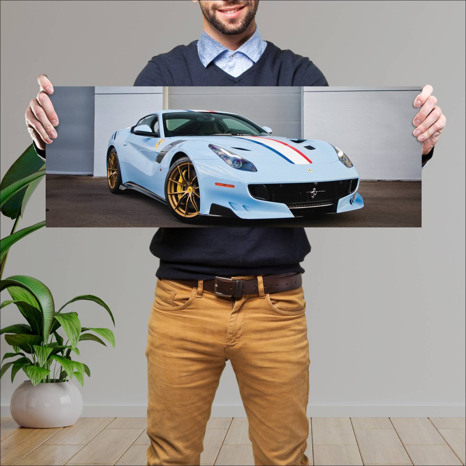 Cuadro grande 30x80cm 2016 ferrari f12tdf tailor m 603 Ferrari