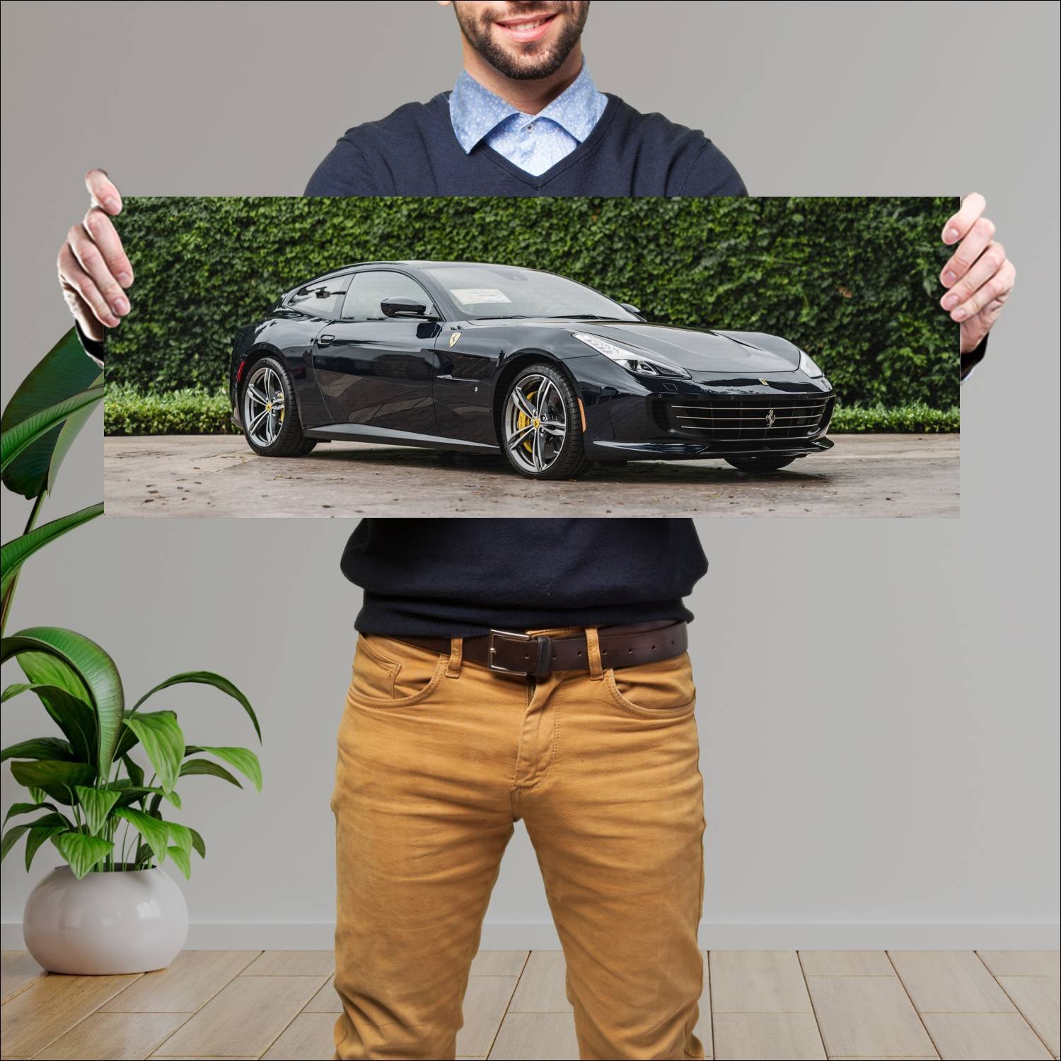 Cuadro grande 30x80cm 2016 ferrari gtc4lusso us 10 616 Ferrari