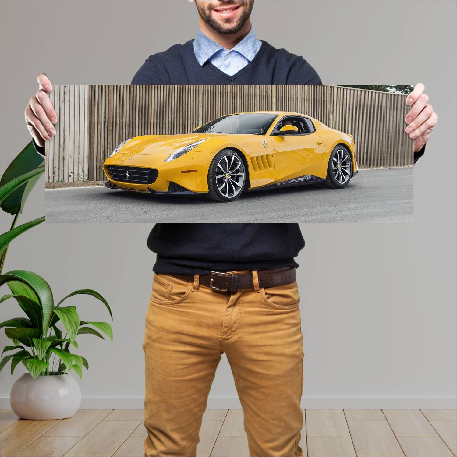 Cuadro grande 30x80cm 2016 ferrari sp 275 rw compe 618 Ferrari