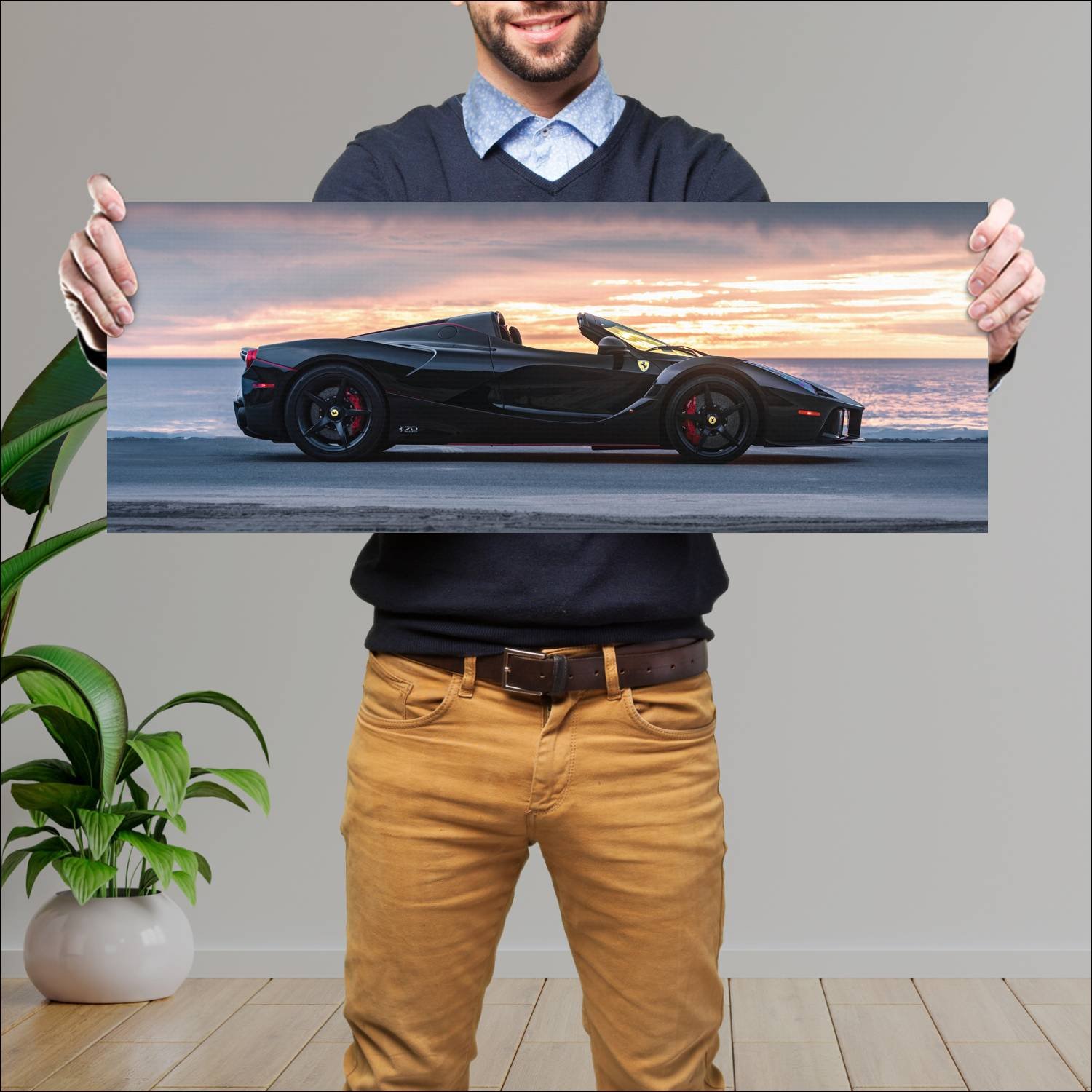 Cuadro grande 30x80cm 2016 laferrari aperta us 881 624 Ferrari