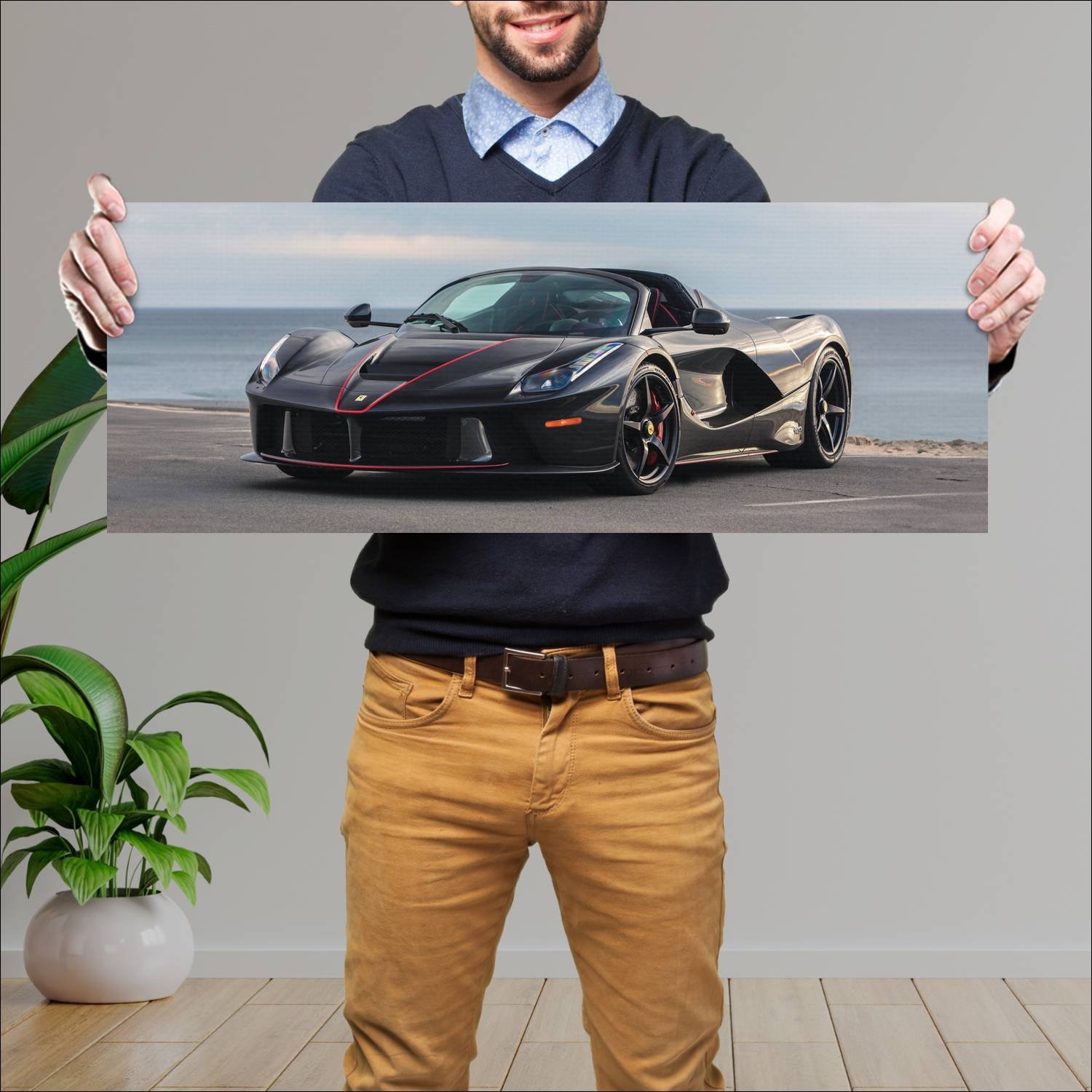 Cuadro grande 30x80cm 2016 laferrari aperta us 881 625 Ferrari