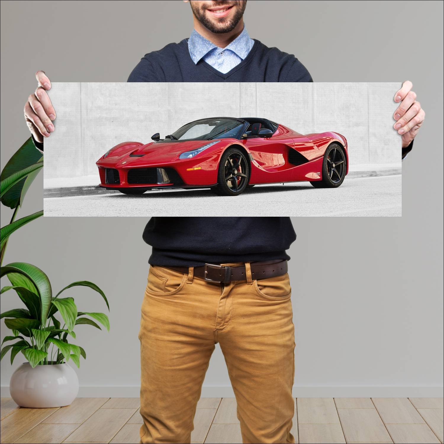 Cuadro grande 30x80cm 2016 laferrari aperta us 950 626 Ferrari