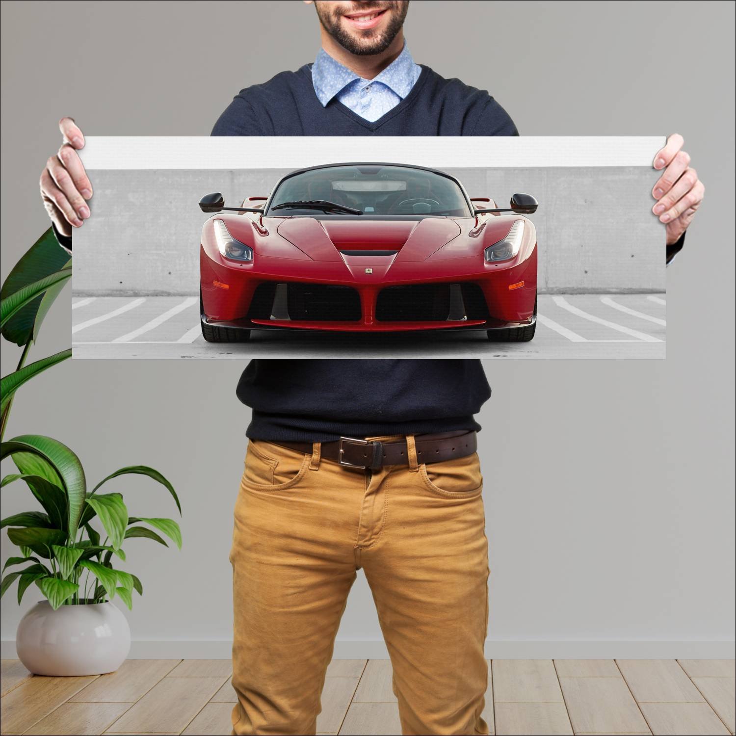 Cuadro grande 30x80cm 2016 laferrari aperta us 950 627 Ferrari