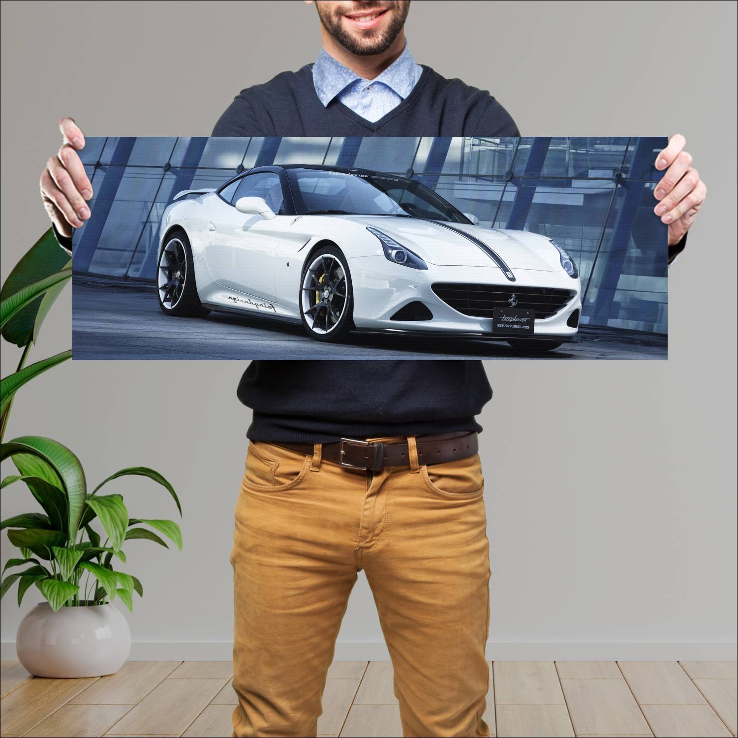 Cuadro grande 30x80cm 2017 ferrari california t by 649 Ferrari