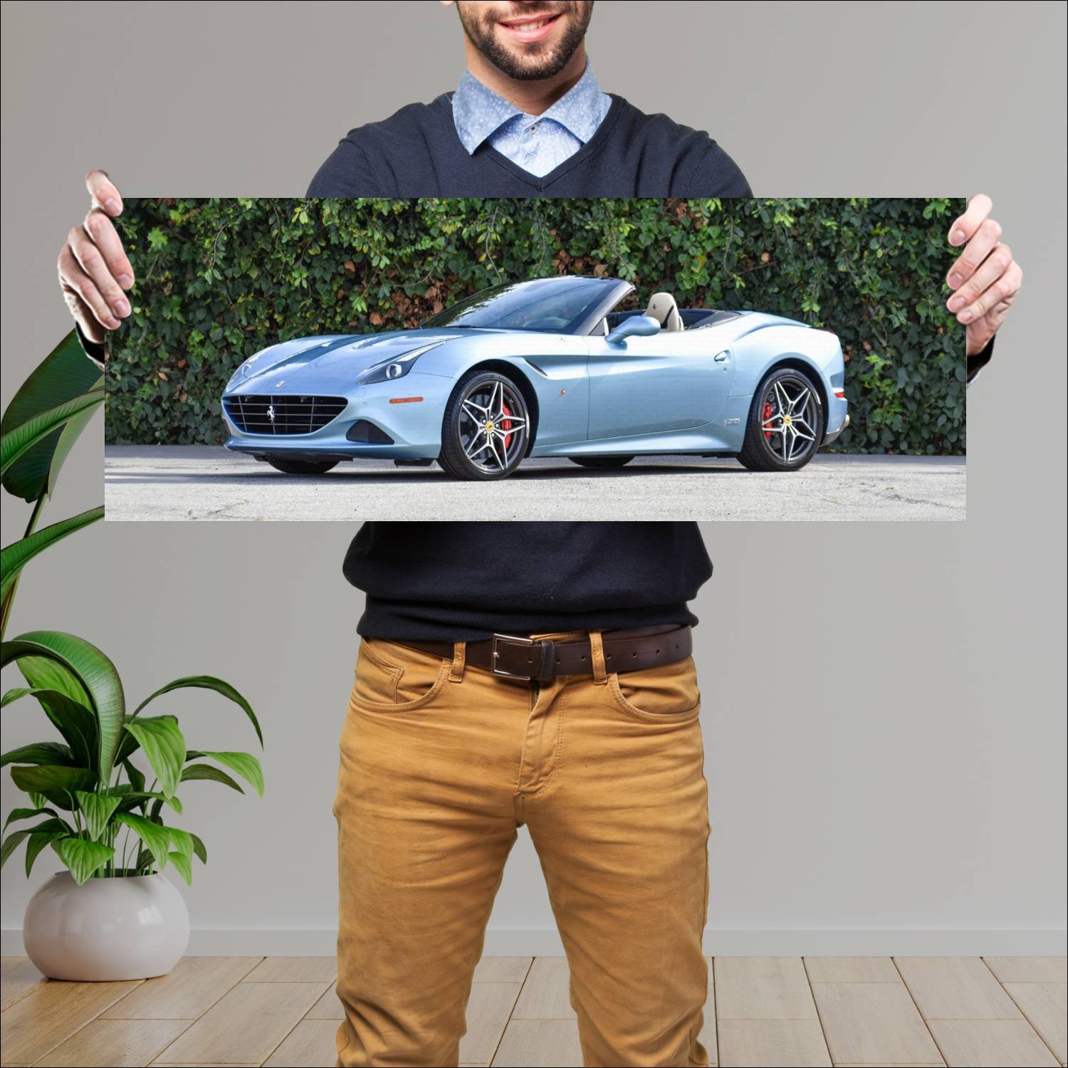 Cuadro grande 30x80cm 2017 ferrari california t th 650 Ferrari