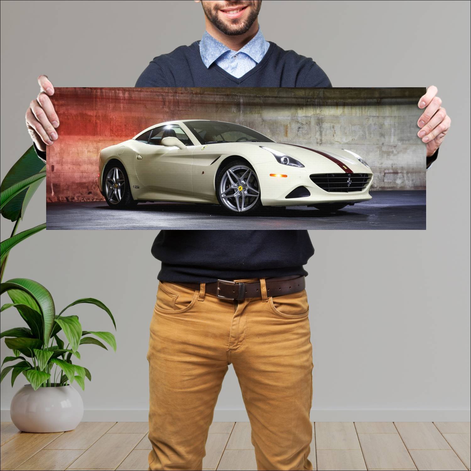 Cuadro grande 30x80cm 2017 ferrari california t th 651 Ferrari