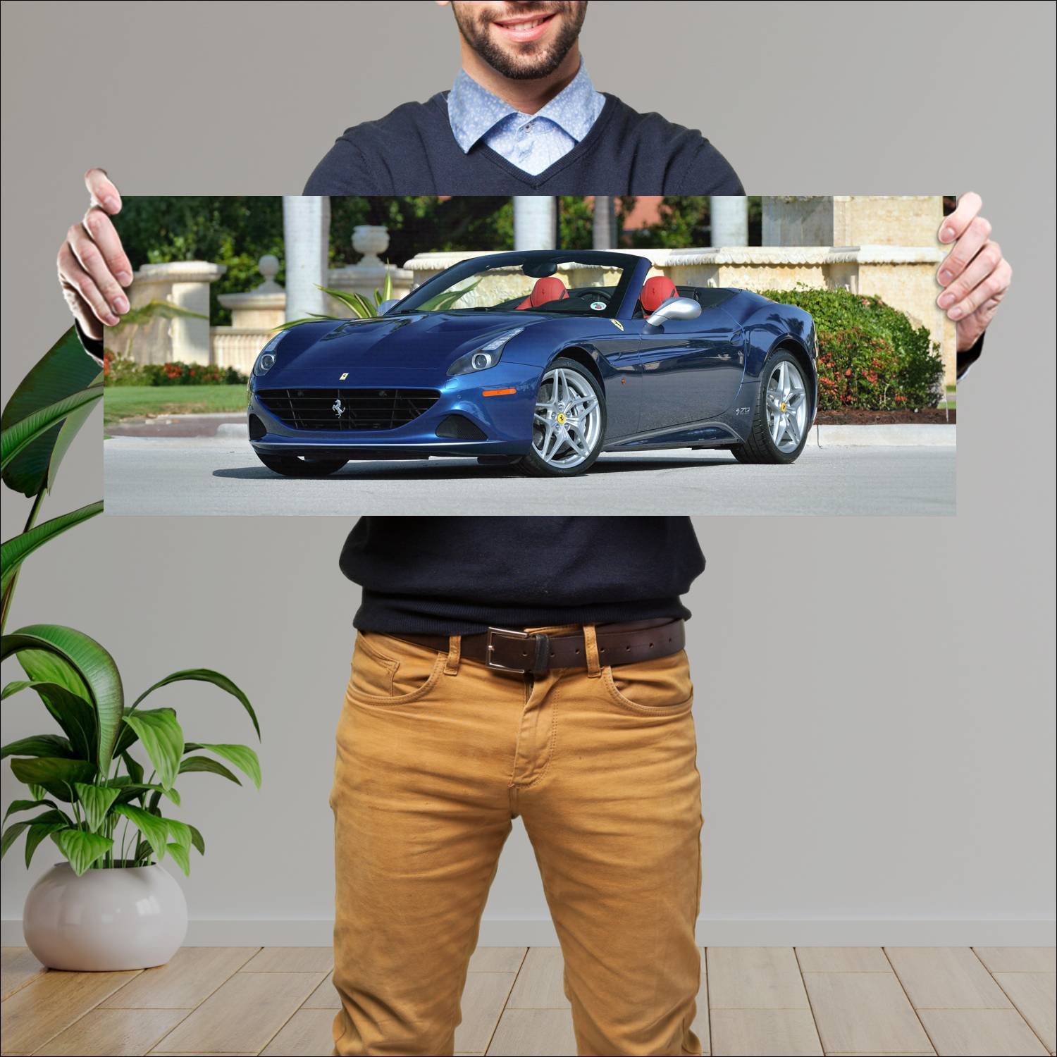 Cuadro grande 30x80cm 2017 ferrari california t th 652 Ferrari