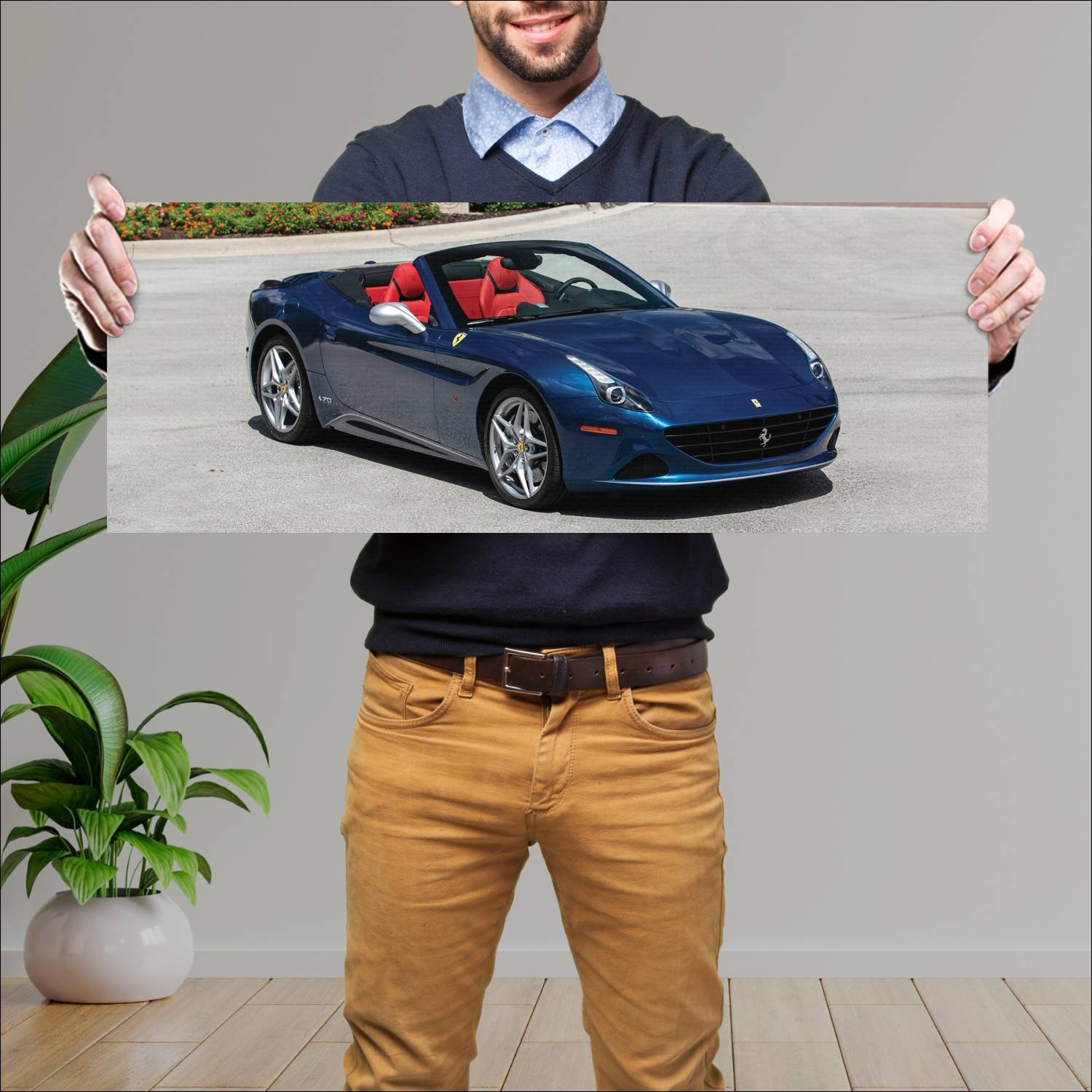 Cuadro grande 30x80cm 2017 ferrari california t th 653 Ferrari